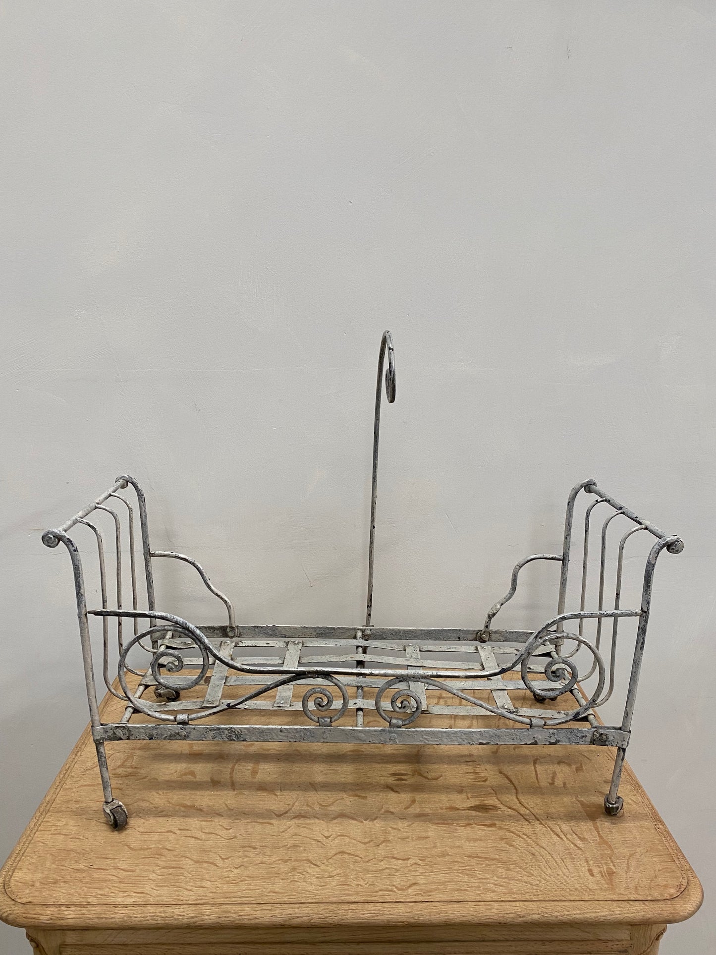 Antique French Metal Dolls Day Bed