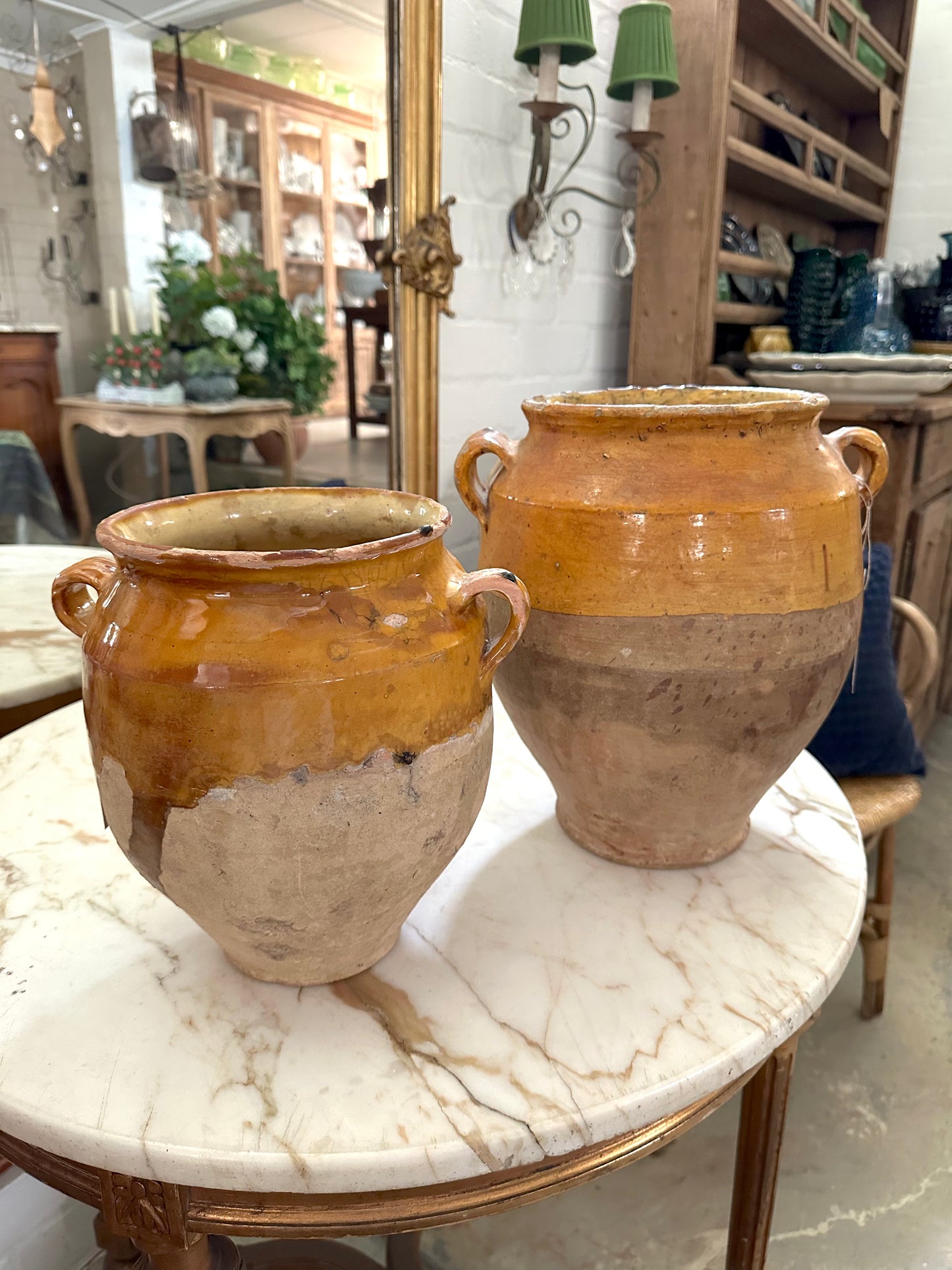 Antique French Mustard Confit Pots I