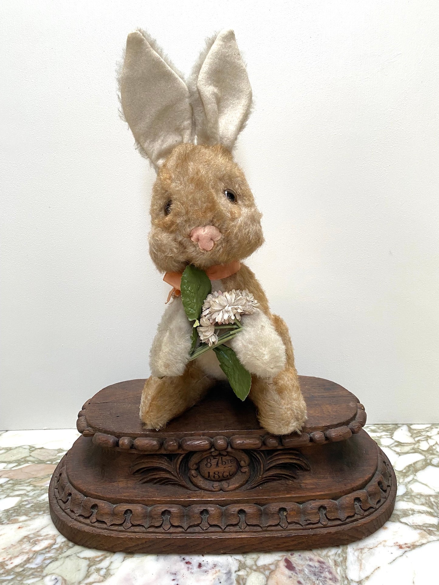 Vintage French Bunny Rabbit Soft Toy