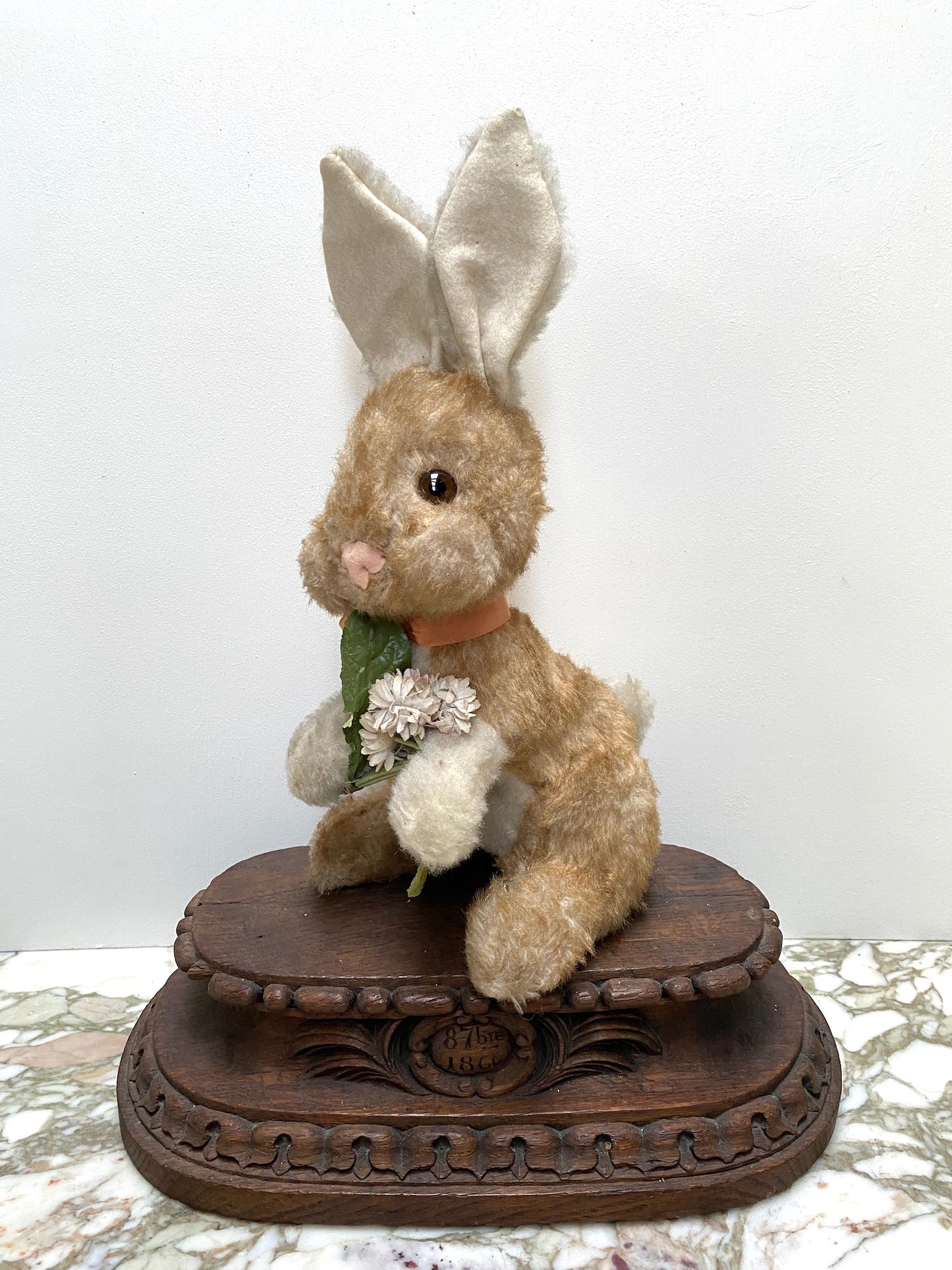 Vintage French Bunny Rabbit Soft Toy