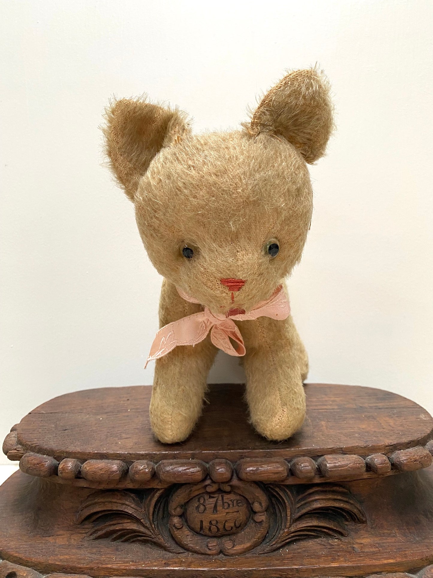 Vintage French Cat & Kitten Soft Toys