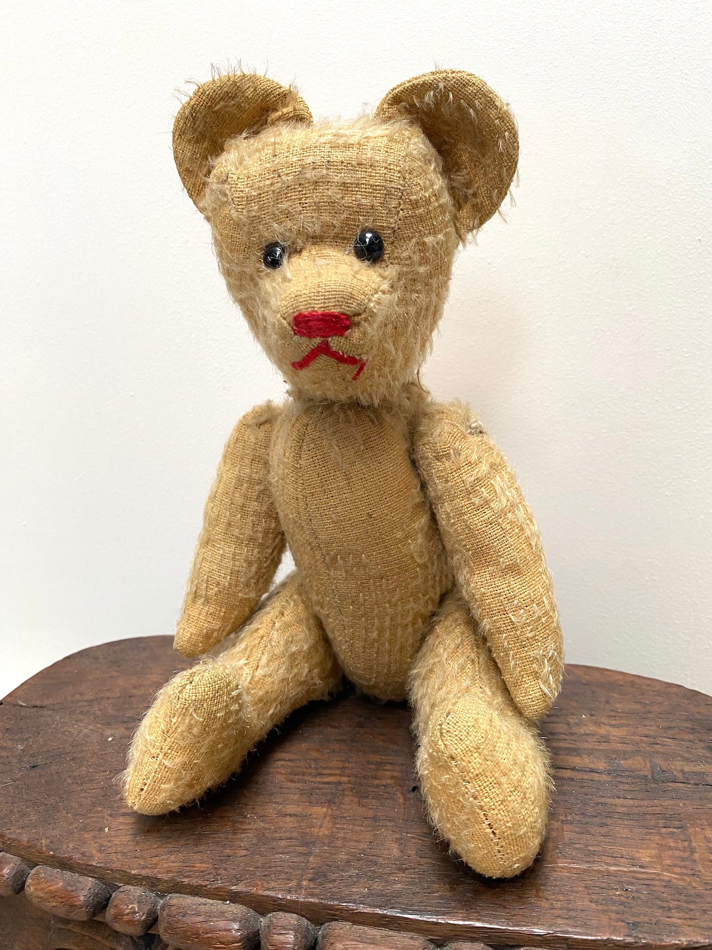 Vintage French Sitting Bear Soft Toy