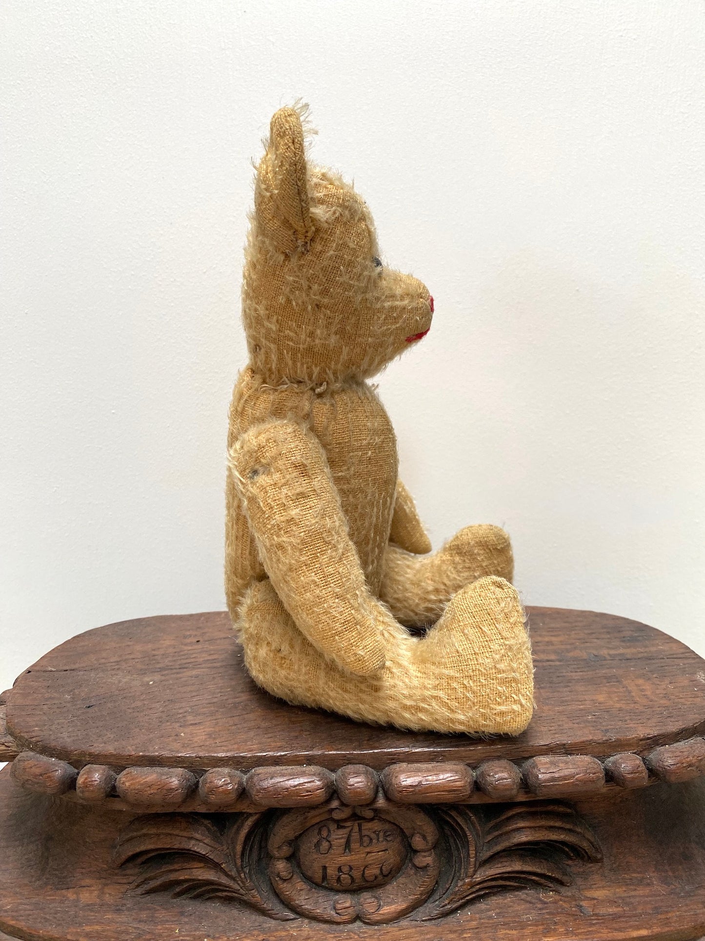 Vintage French Sitting Bear Soft Toy