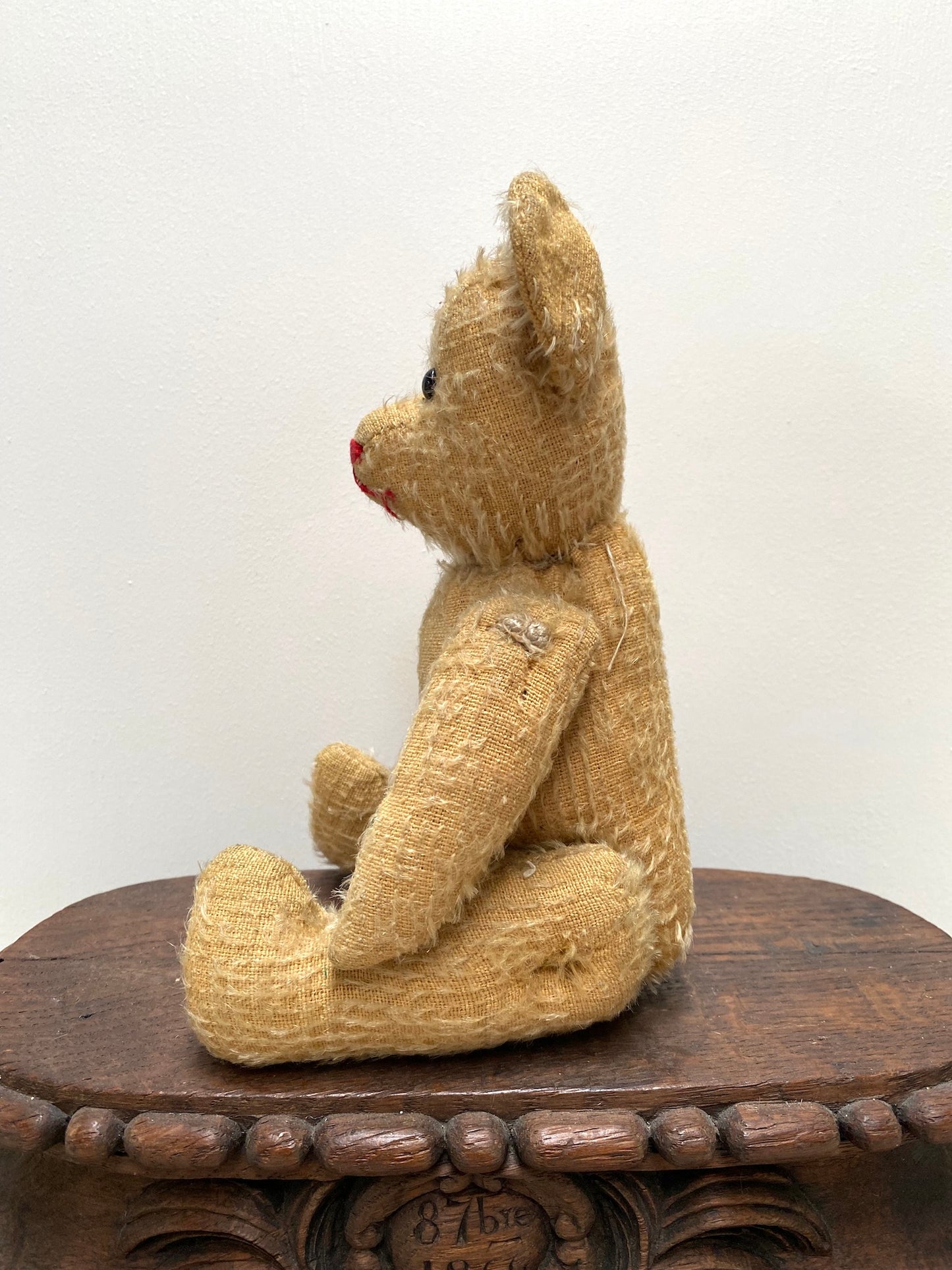 Vintage French Sitting Bear Soft Toy