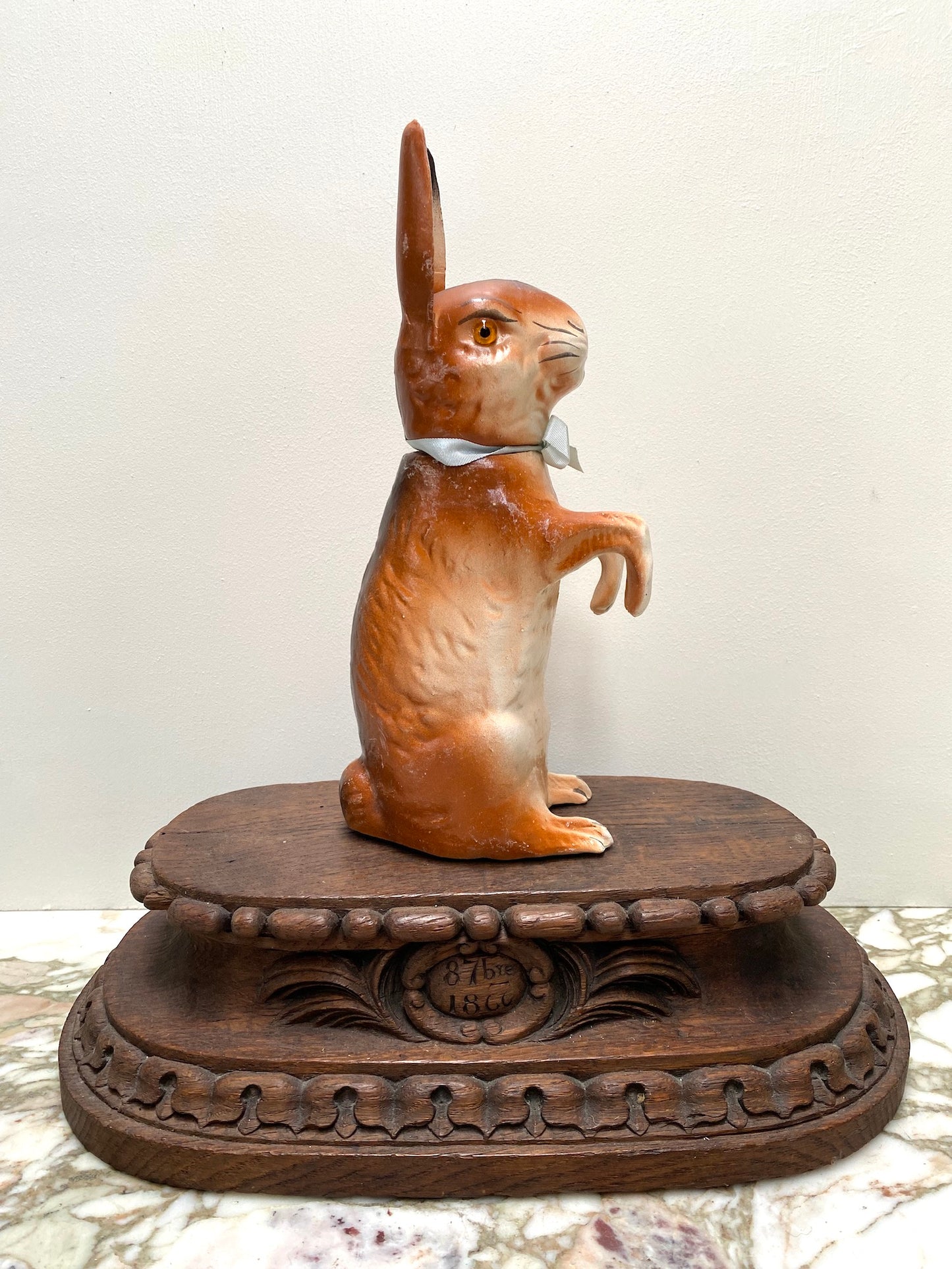 Antique German Standing Papier-Mache Rabbit