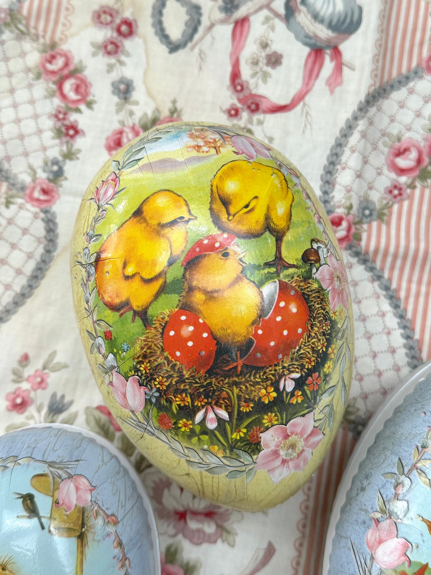 German Paper Eggs Set Of 3 - 'Easter Joy' Medium or Large