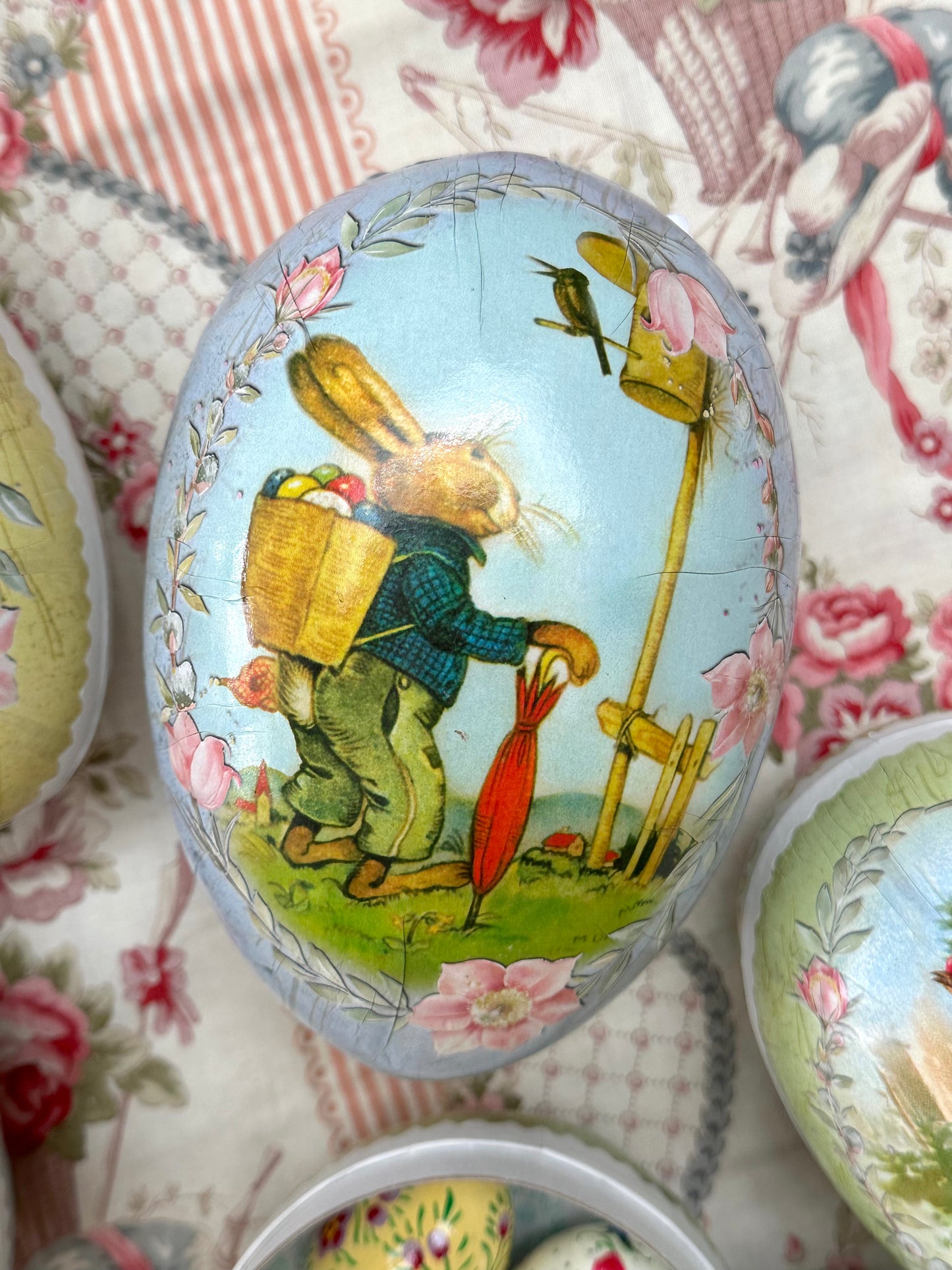 German Paper Eggs Set Of 3 - 'Easter Joy' Medium or Large