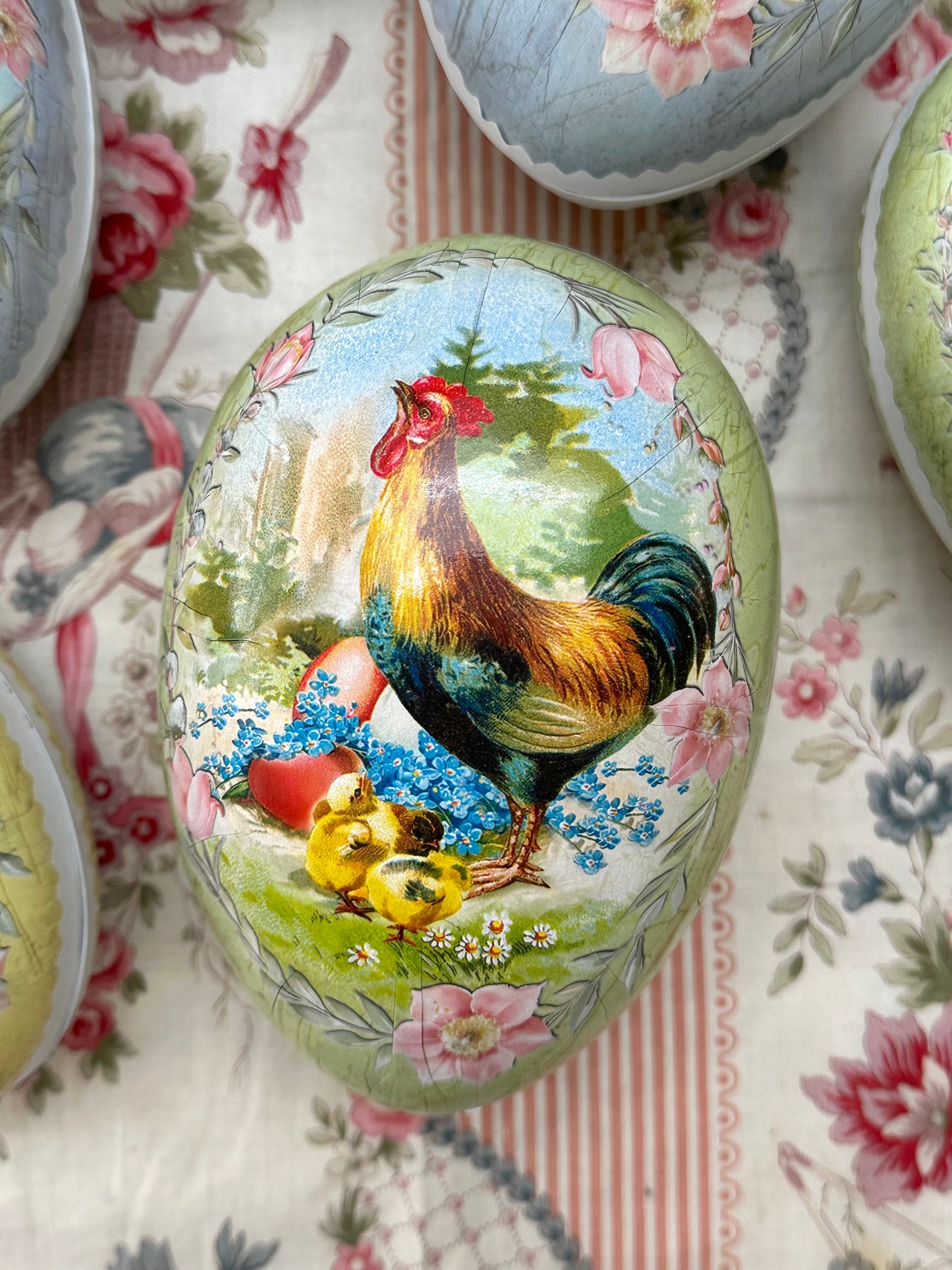 German Paper Eggs Set Of 3 - 'Easter Joy' Medium or Large