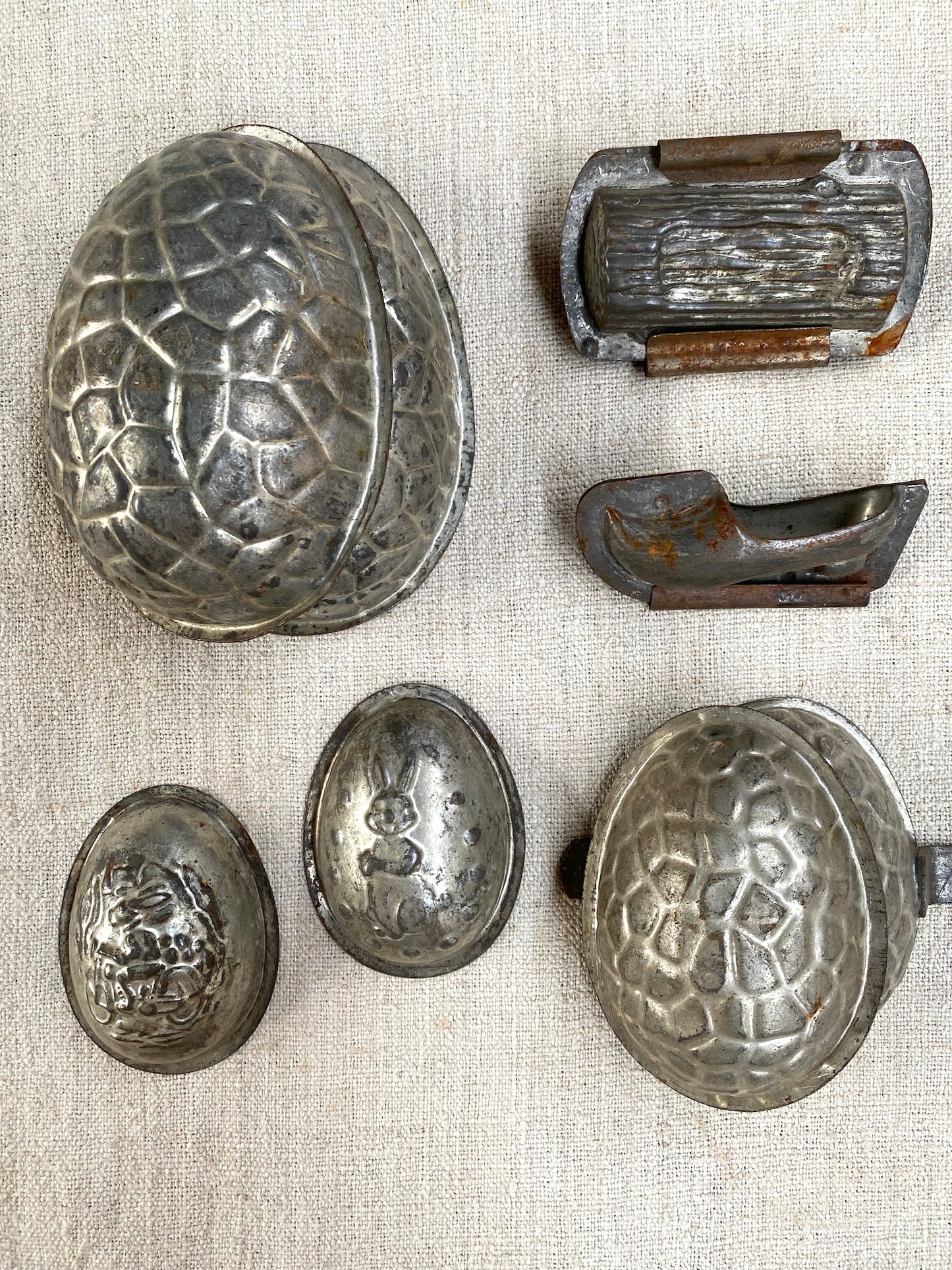 Antique French Metal Chocolate Moulds - Set II