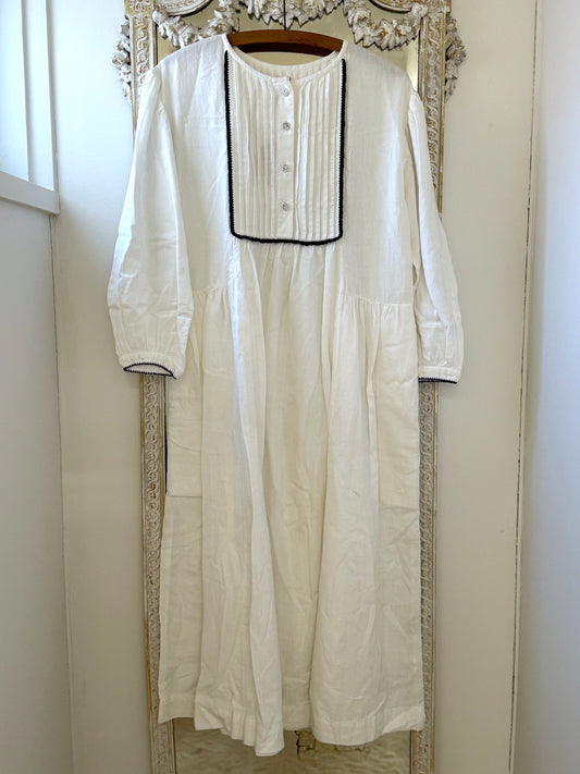 Eka White Cotton Pin Tuck Dress - Small - LAST ONE