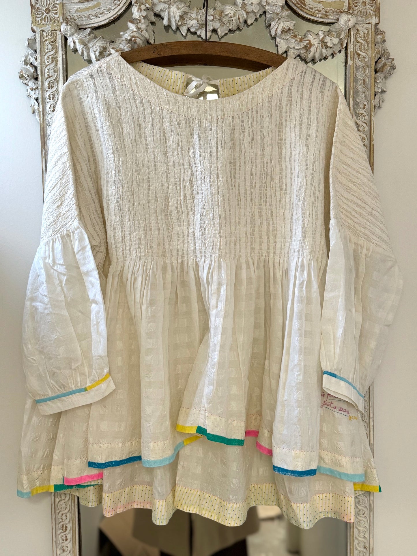 Eka 'Peru' Ivory Silk Top - One Size - LAST ONE