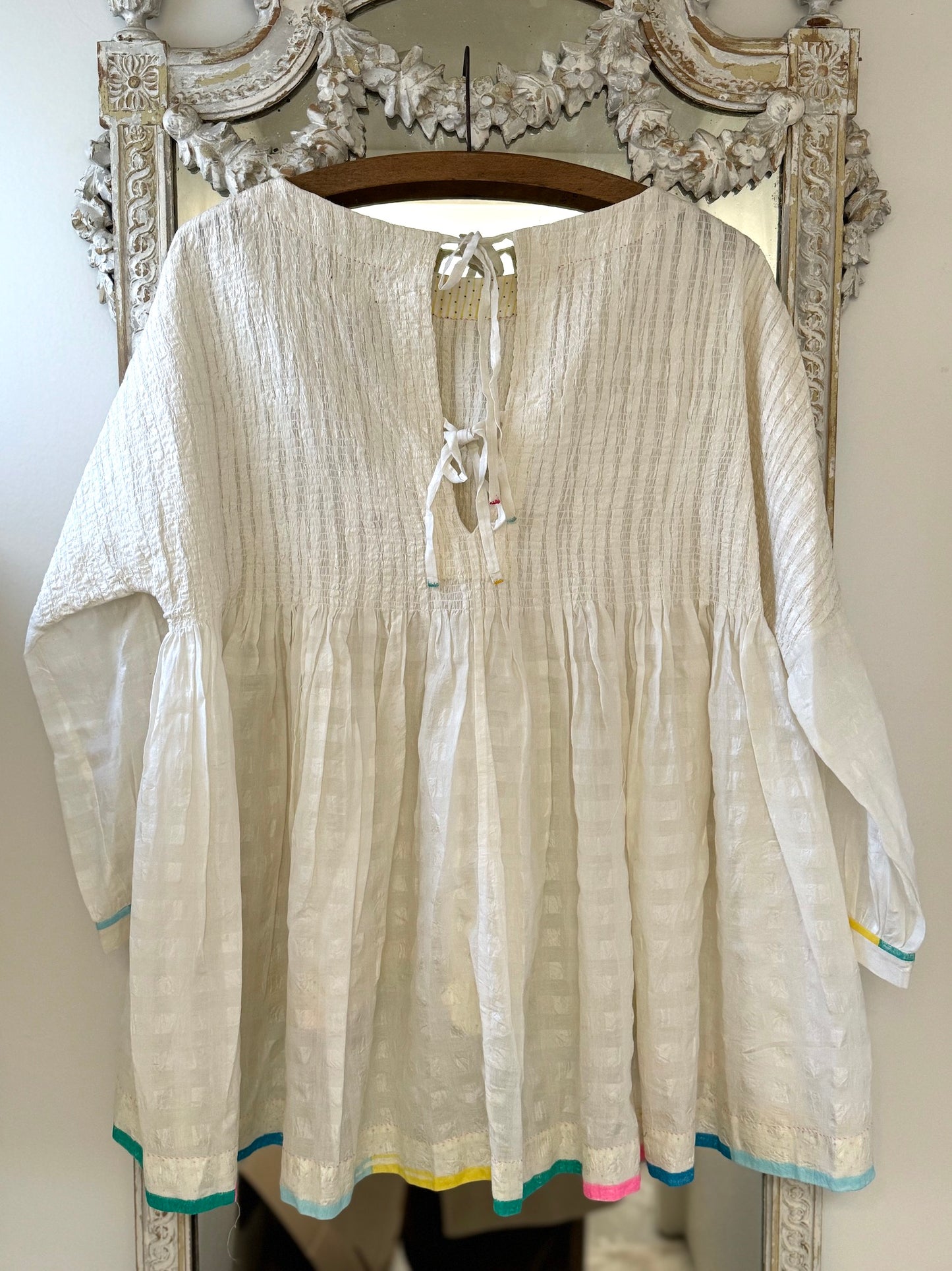 Eka 'Peru' Ivory Silk Top - One Size - LAST ONE