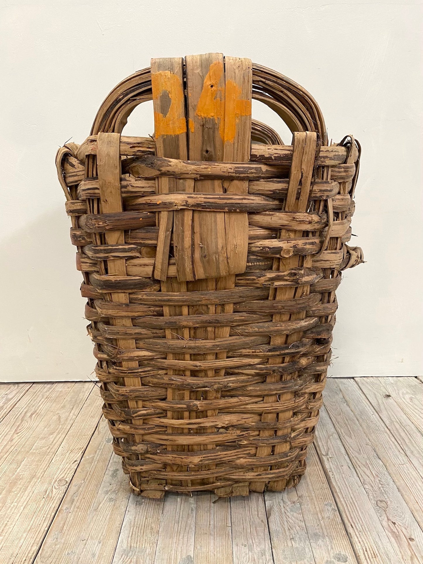 Vintage French Harvest Basket 11