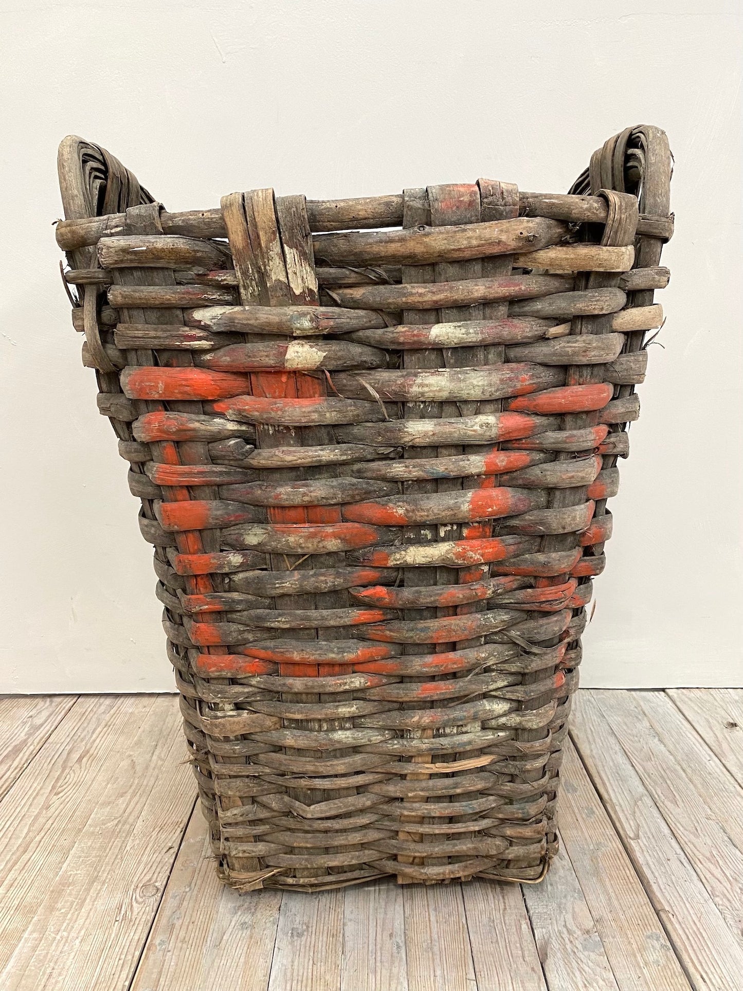 Vintage French Harvest Basket 12