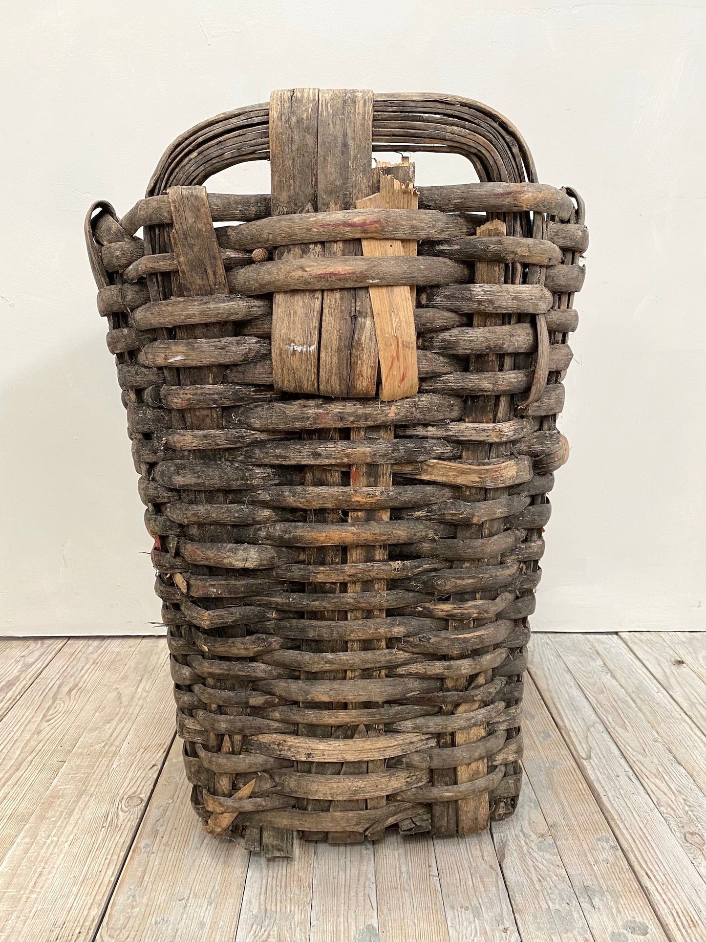 Vintage French Harvest Basket 13