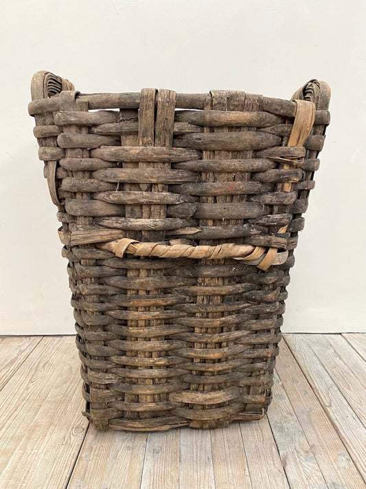 Vintage French Harvest Basket 13