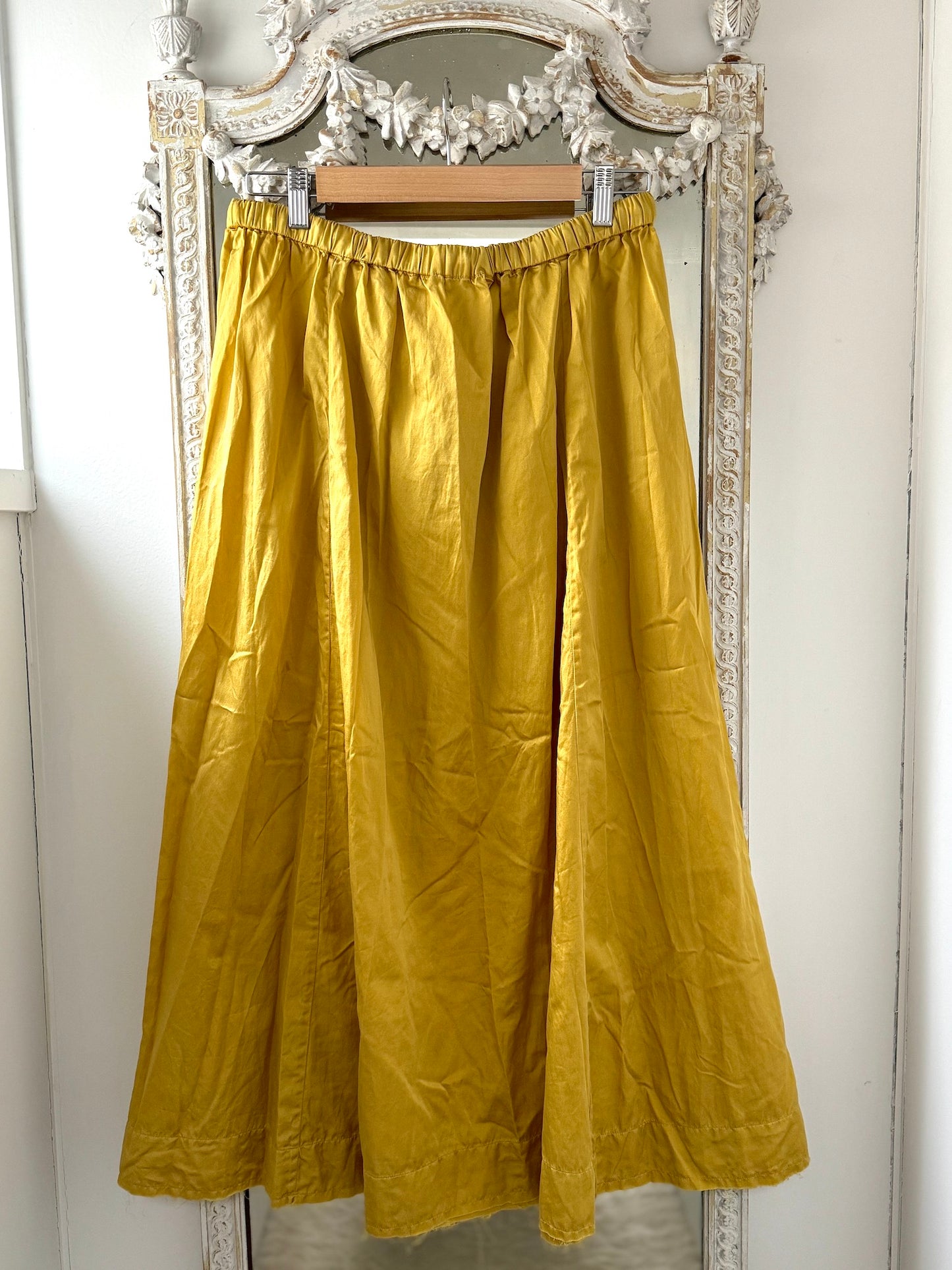 Sula Long Skirt - Silk Cotton - Misted Yellow