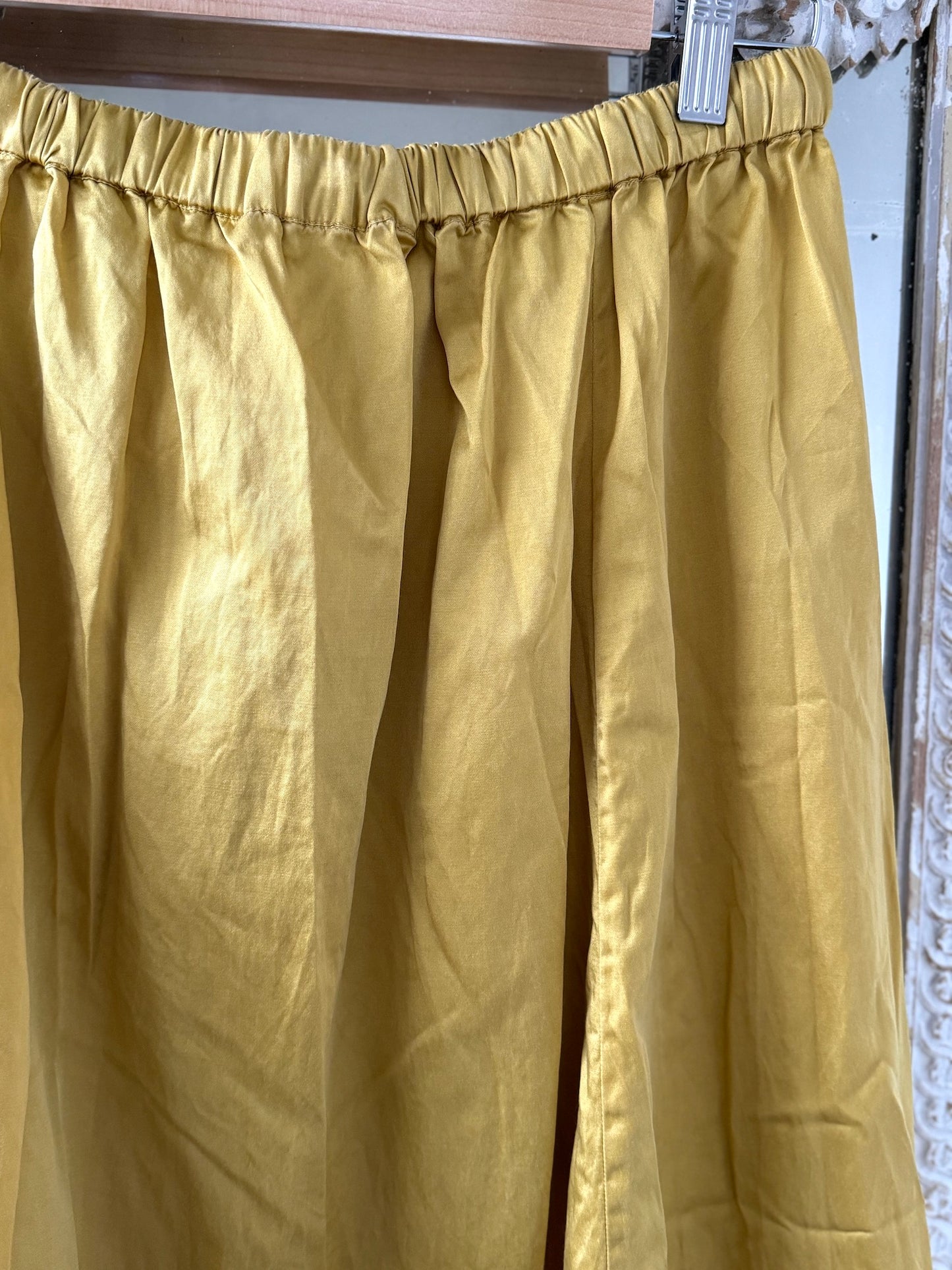 Sula Long Skirt - Silk Cotton - Misted Yellow