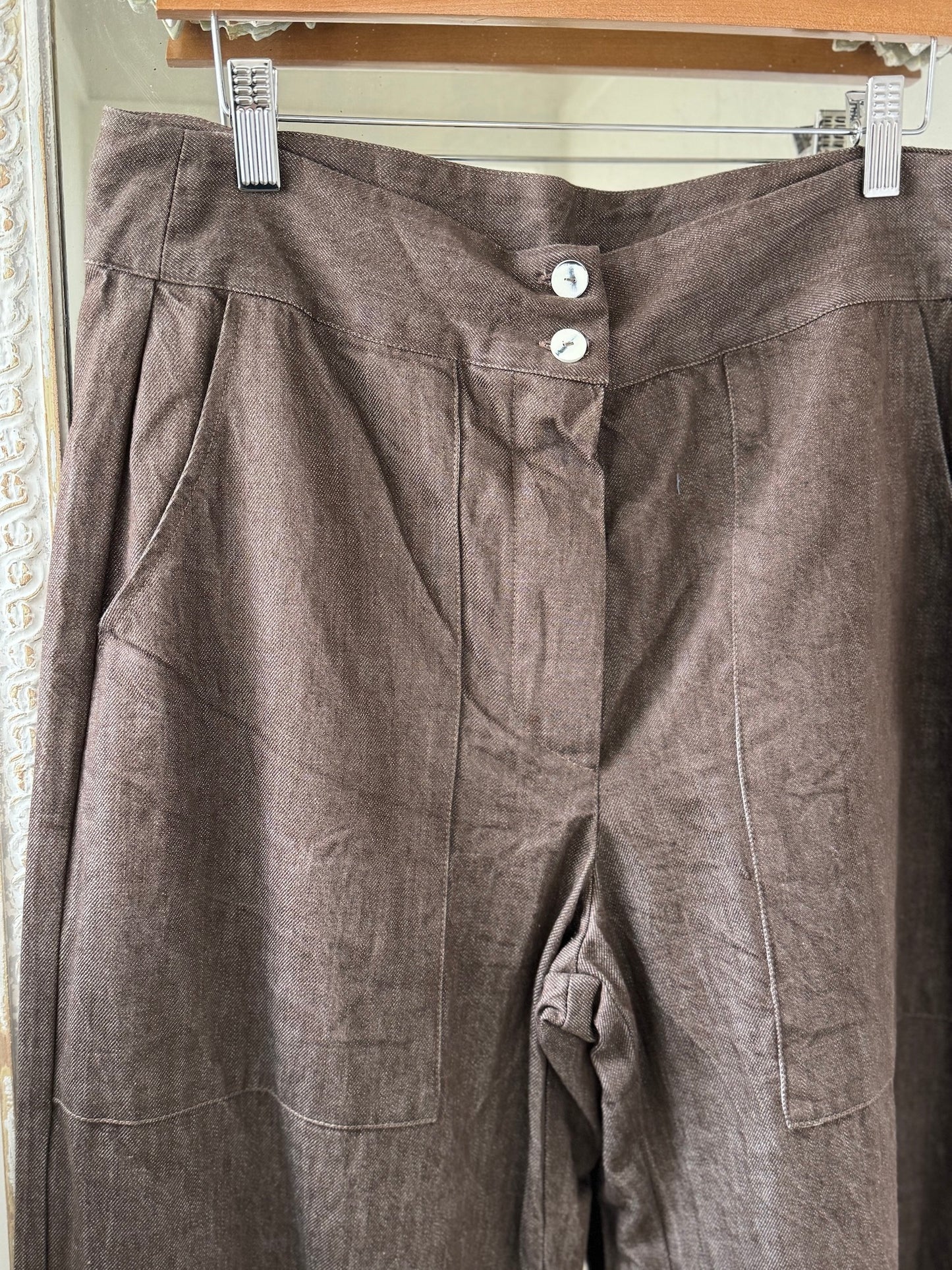 Sula Flare Pants - Brown Denim LAST SIZE Medium