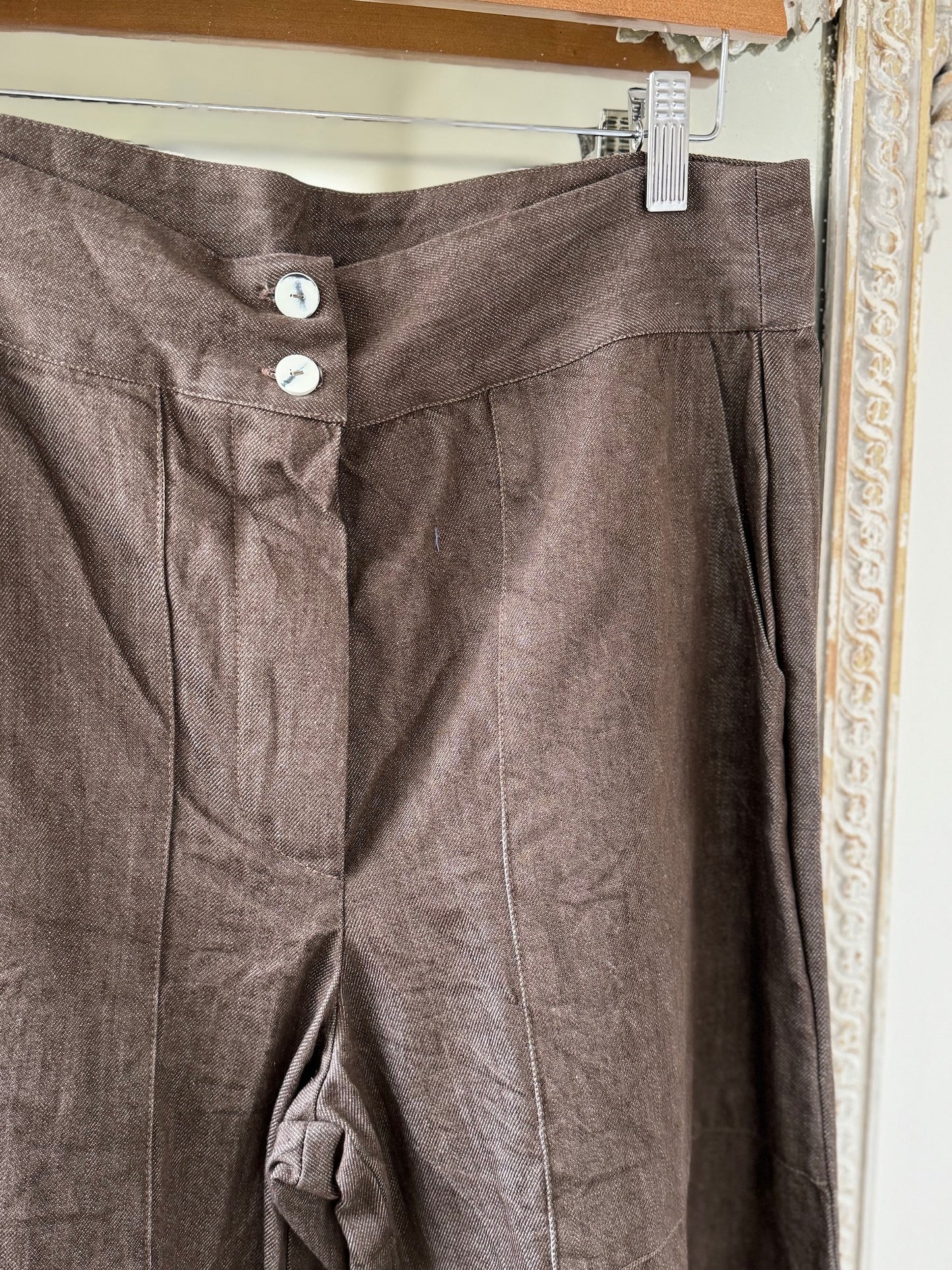 Sula Flare Pants - Brown Denim LAST SIZE Medium