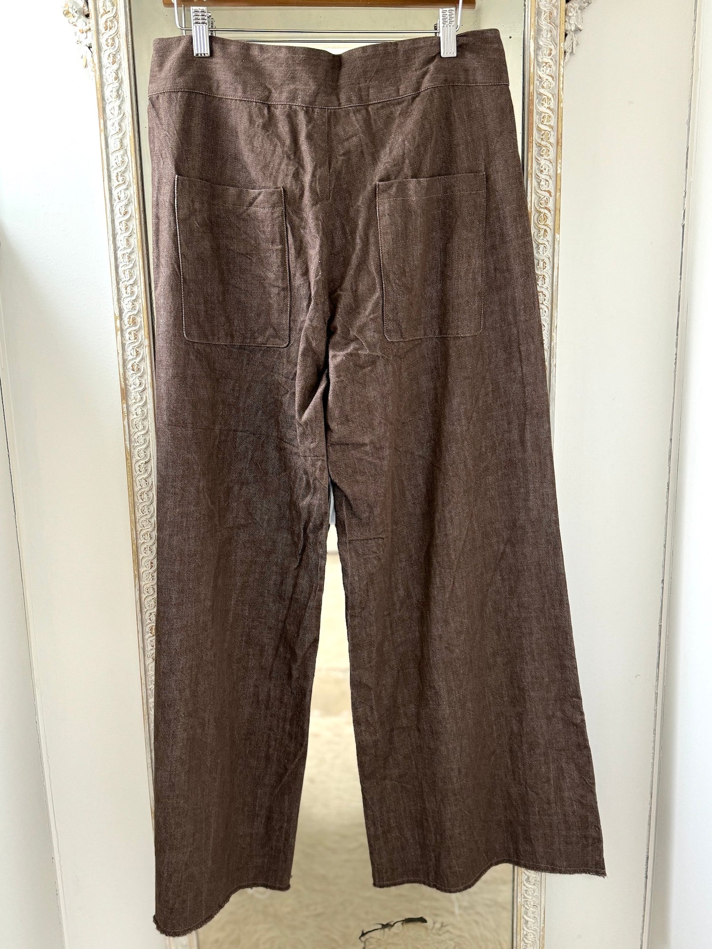 Sula Flare Pants - Brown Denim LAST SIZE Medium