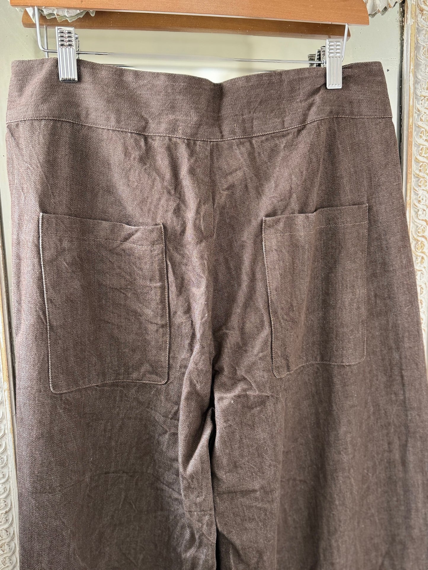 Sula Flare Pants - Brown Denim LAST SIZE Medium