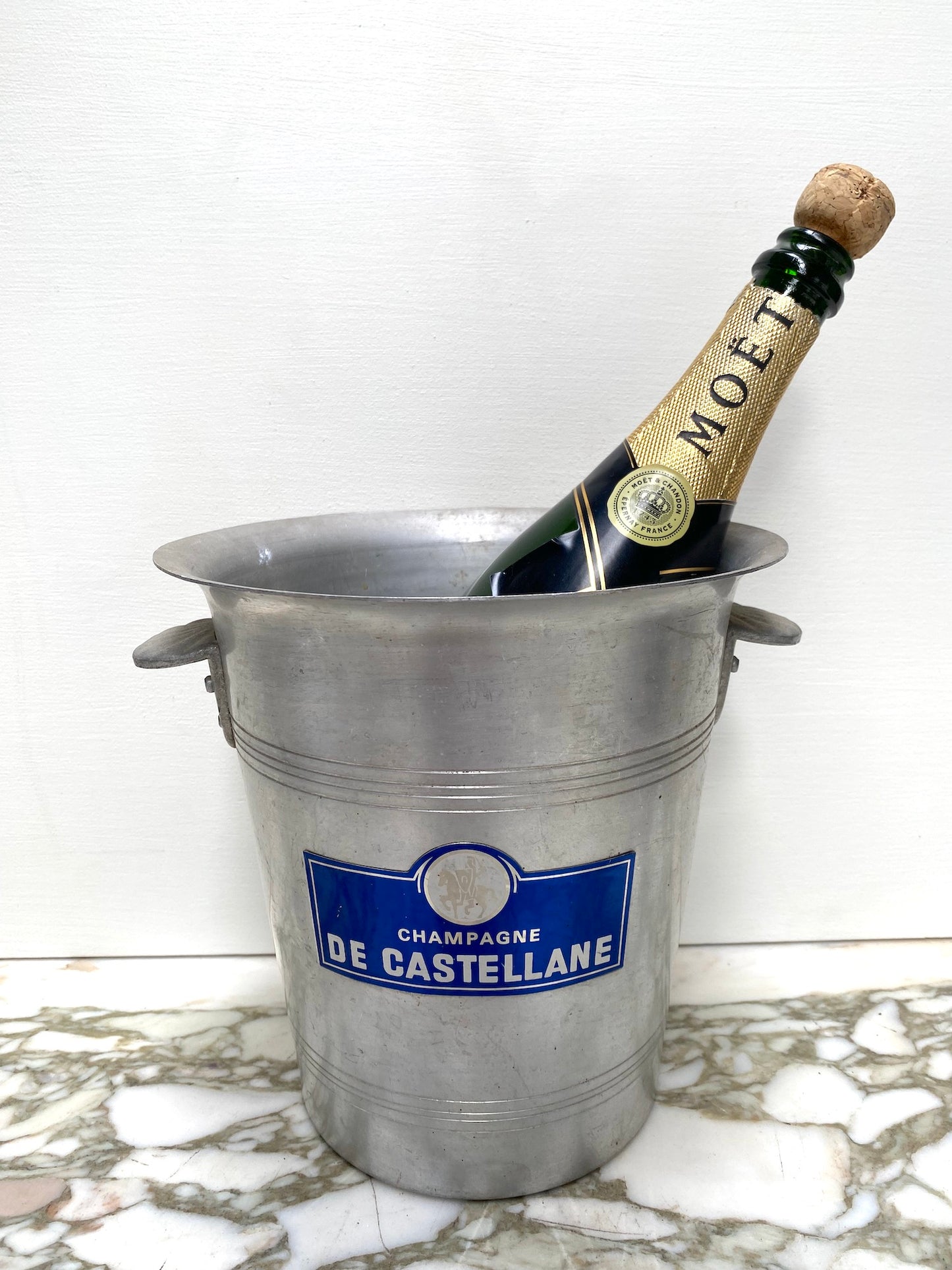 Vintage French Champagne Bucket 'Champagne De Castellane'