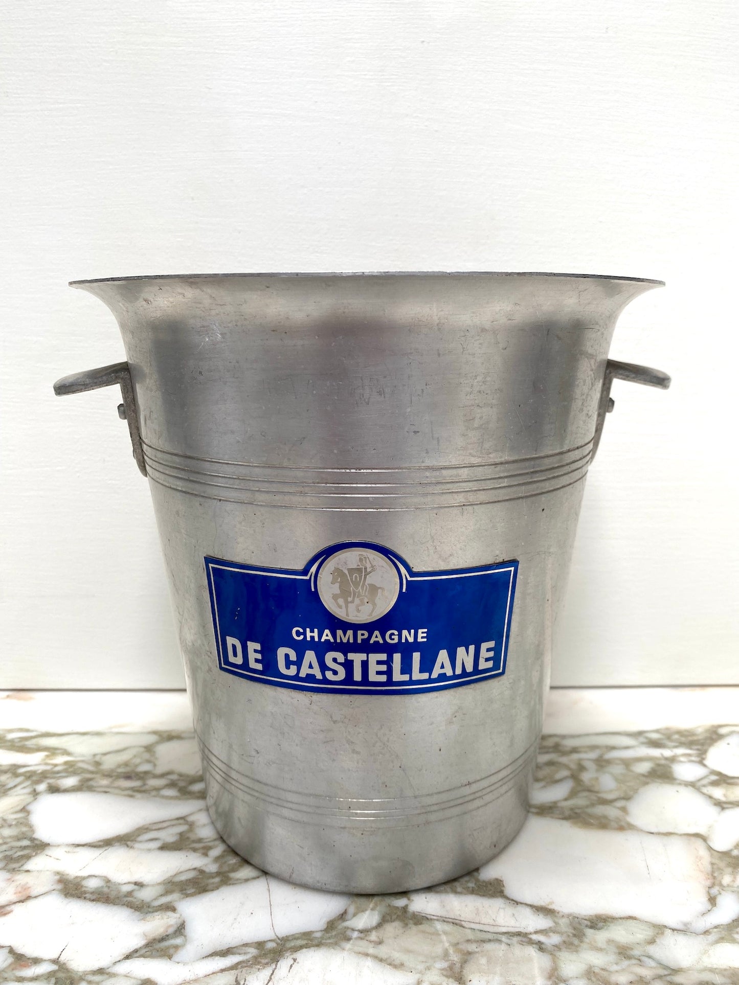 Vintage French Champagne Bucket 'Champagne De Castellane'