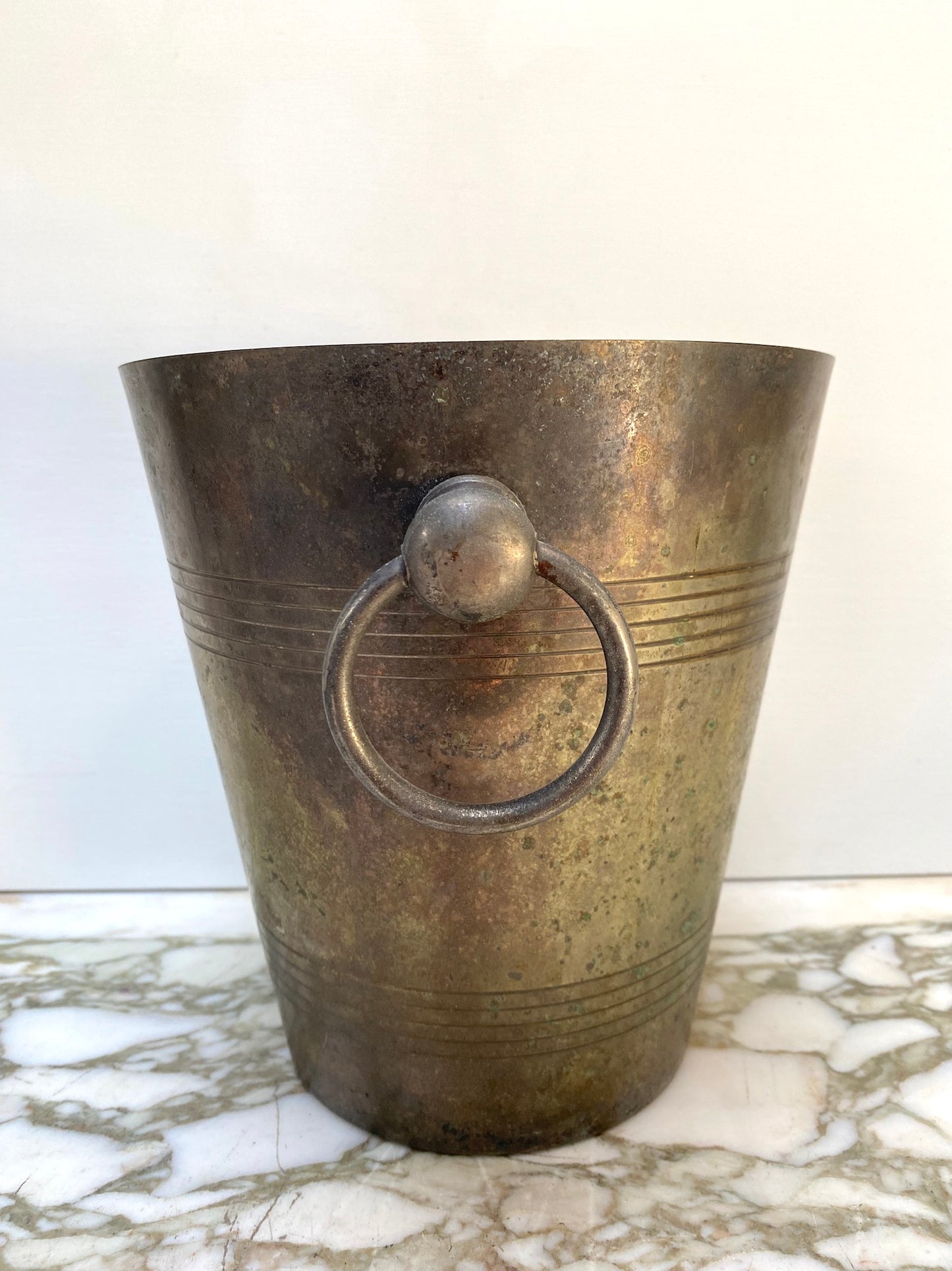 Antique French Brass Champagne Bucket