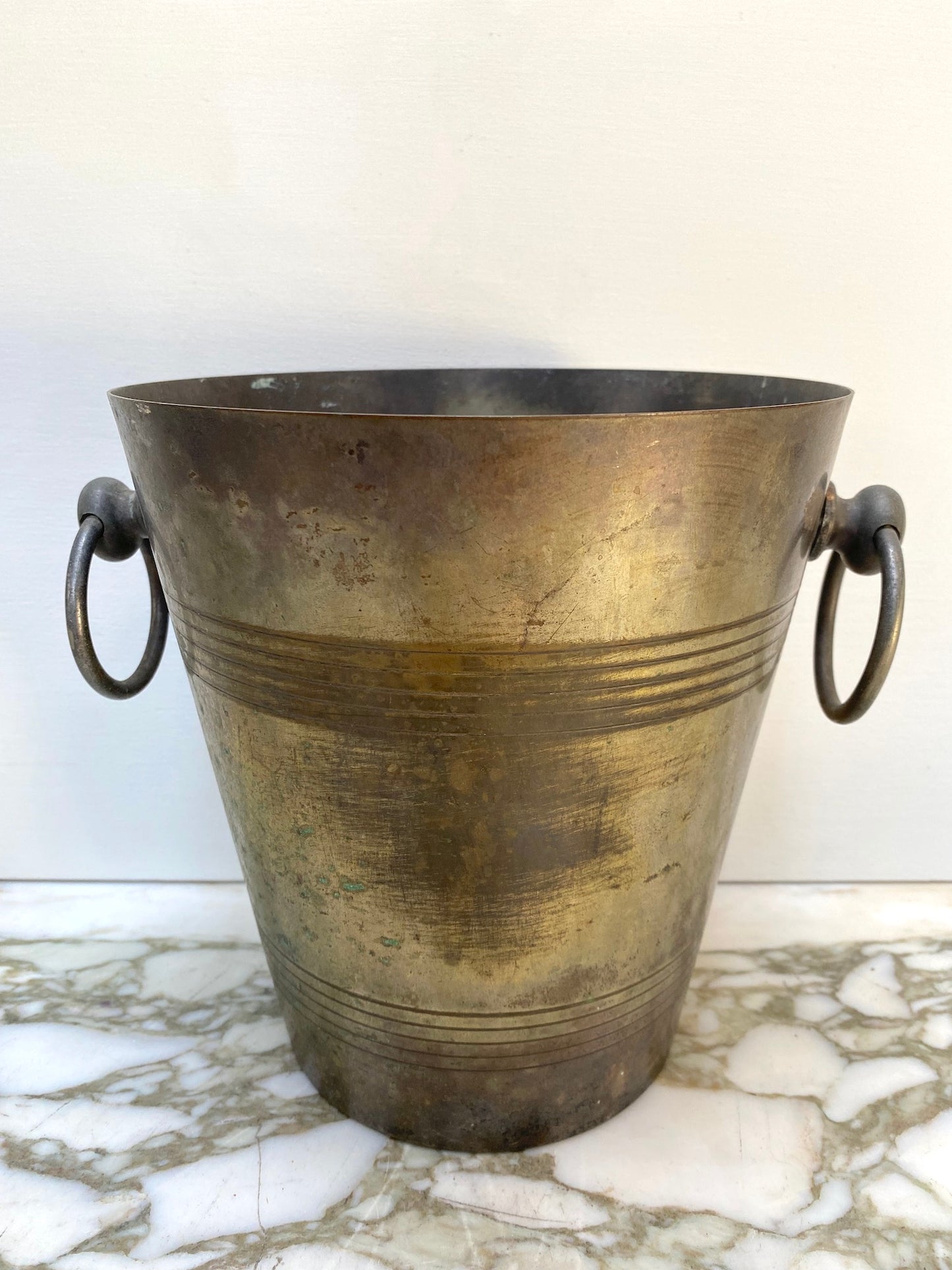 Antique French Brass Champagne Bucket