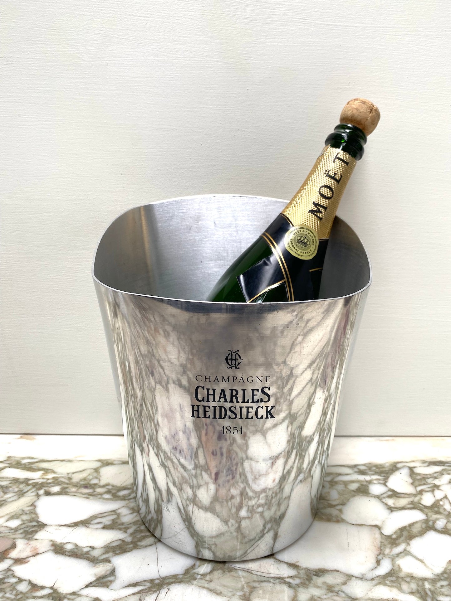 Vintage French Champagne Bucket 'Charles Heidsieck'