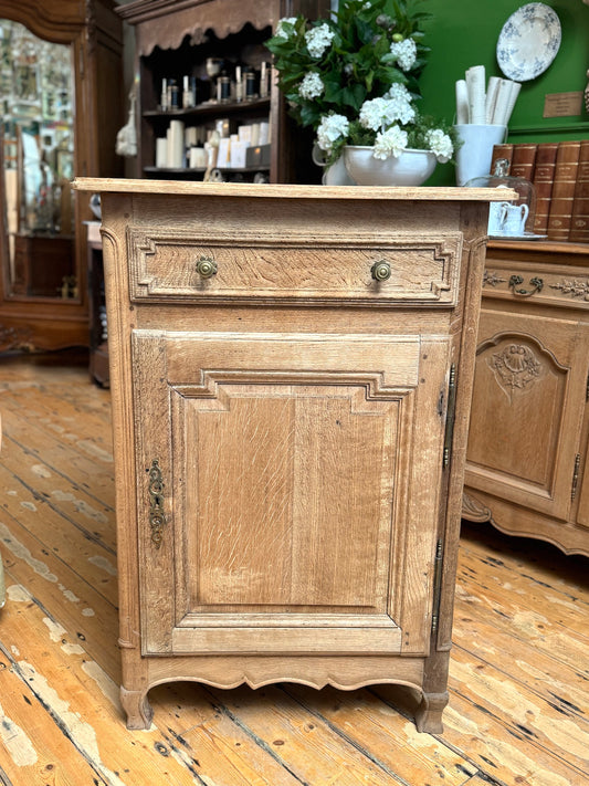 Antique French Oak Single Door Farmhouse Confiturier