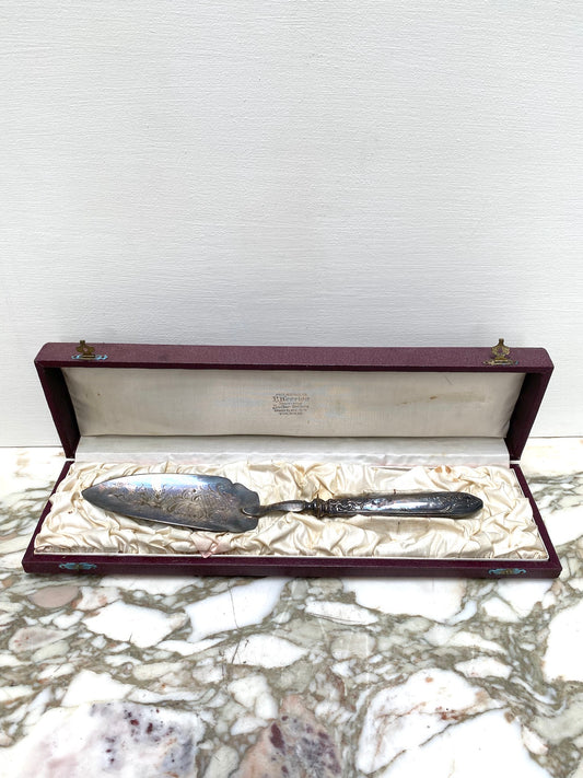Antique French Silver Plated Cake Server