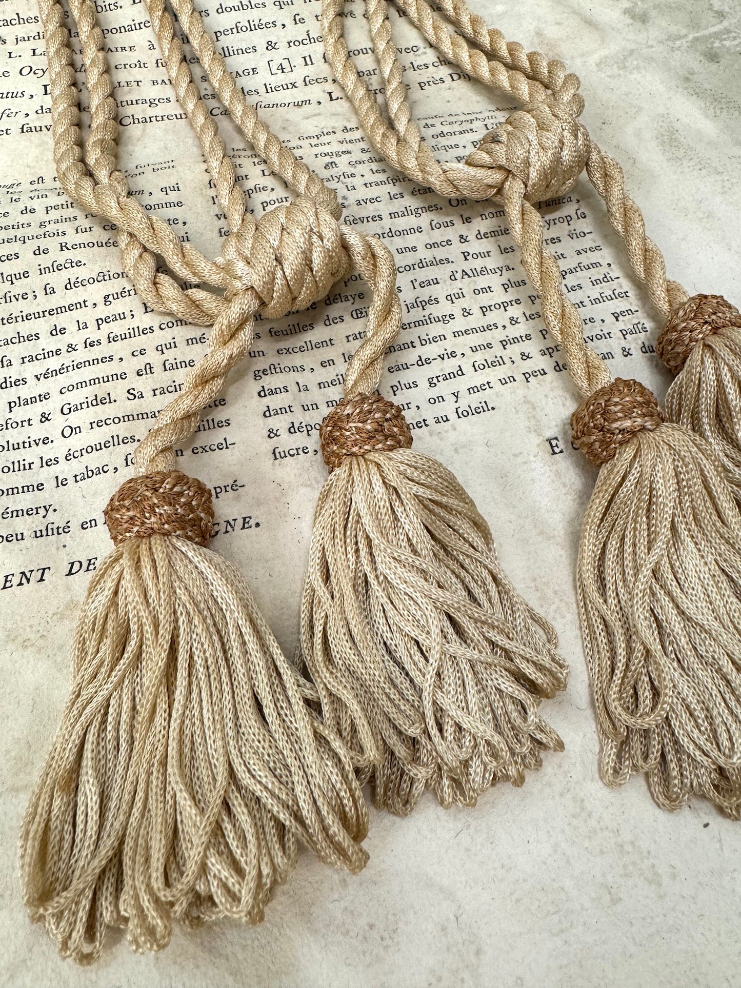 Antique French Silk Tassels - Multi Large