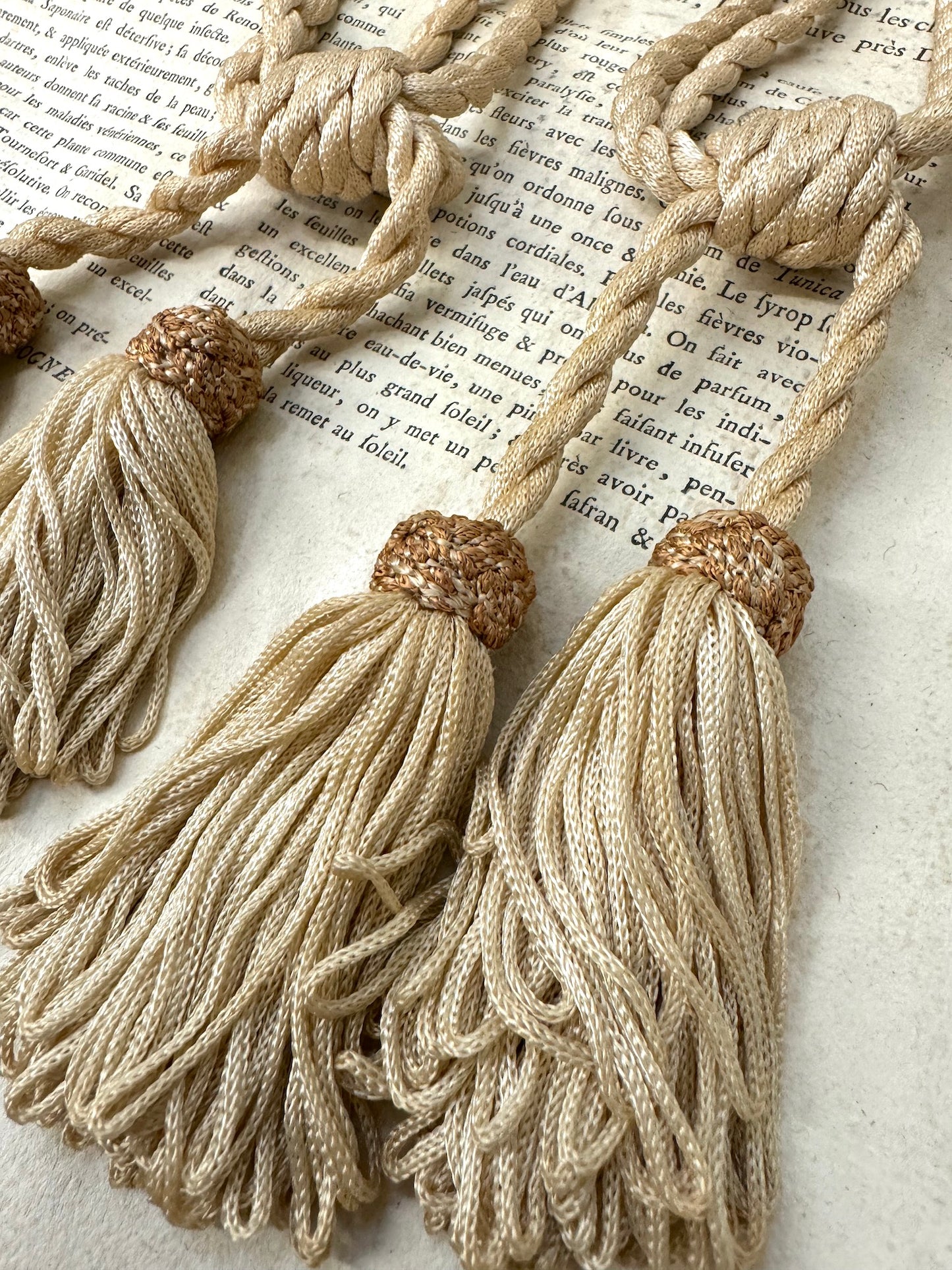 Antique French Silk Tassels - Multi Large