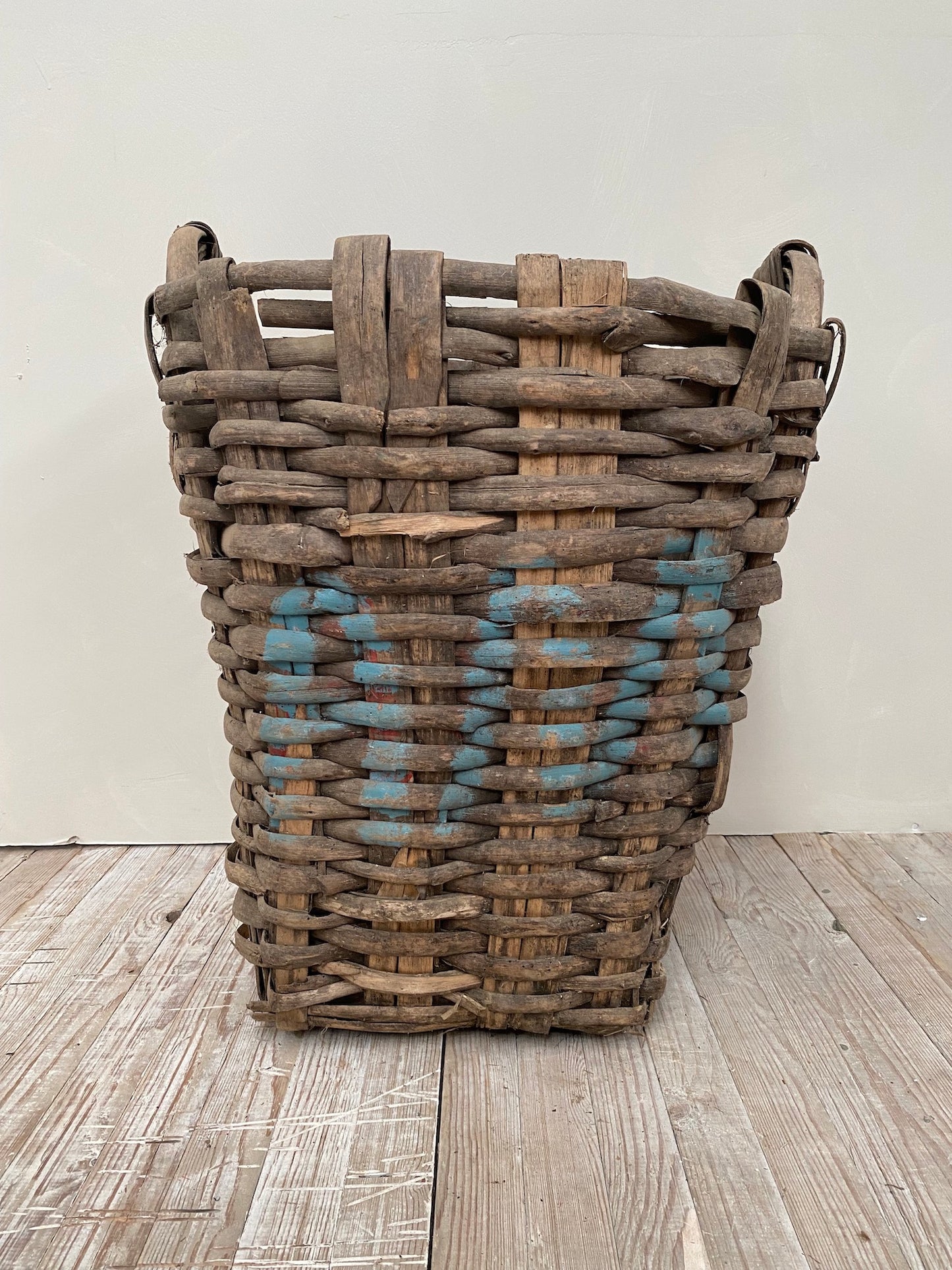 Vintage French Harvest Basket 9