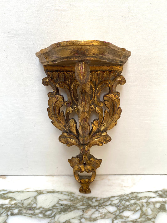 Antique French Petite Gilt Corbel