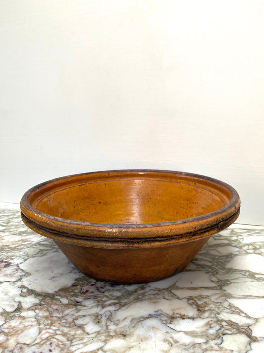 Vintage Spanish Glazed Bowl - Mustard - Petite