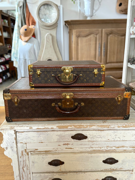 Vintage French Louis Vuitton Suitcases