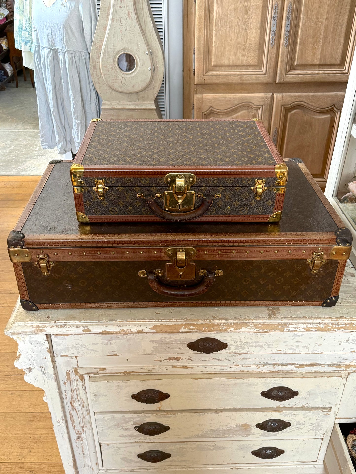 Vintage French Louis Vuitton Suitcases