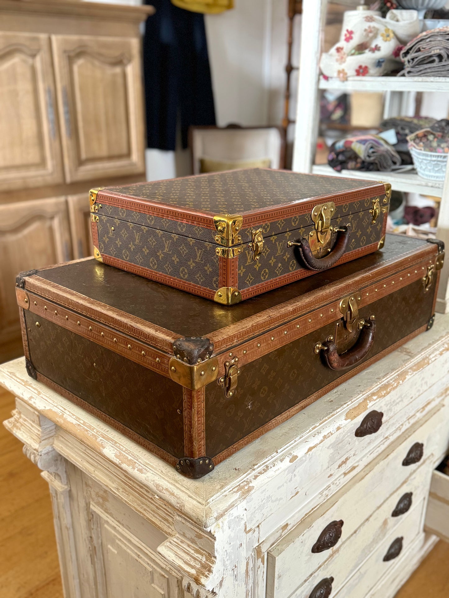 Vintage French Louis Vuitton Suitcases