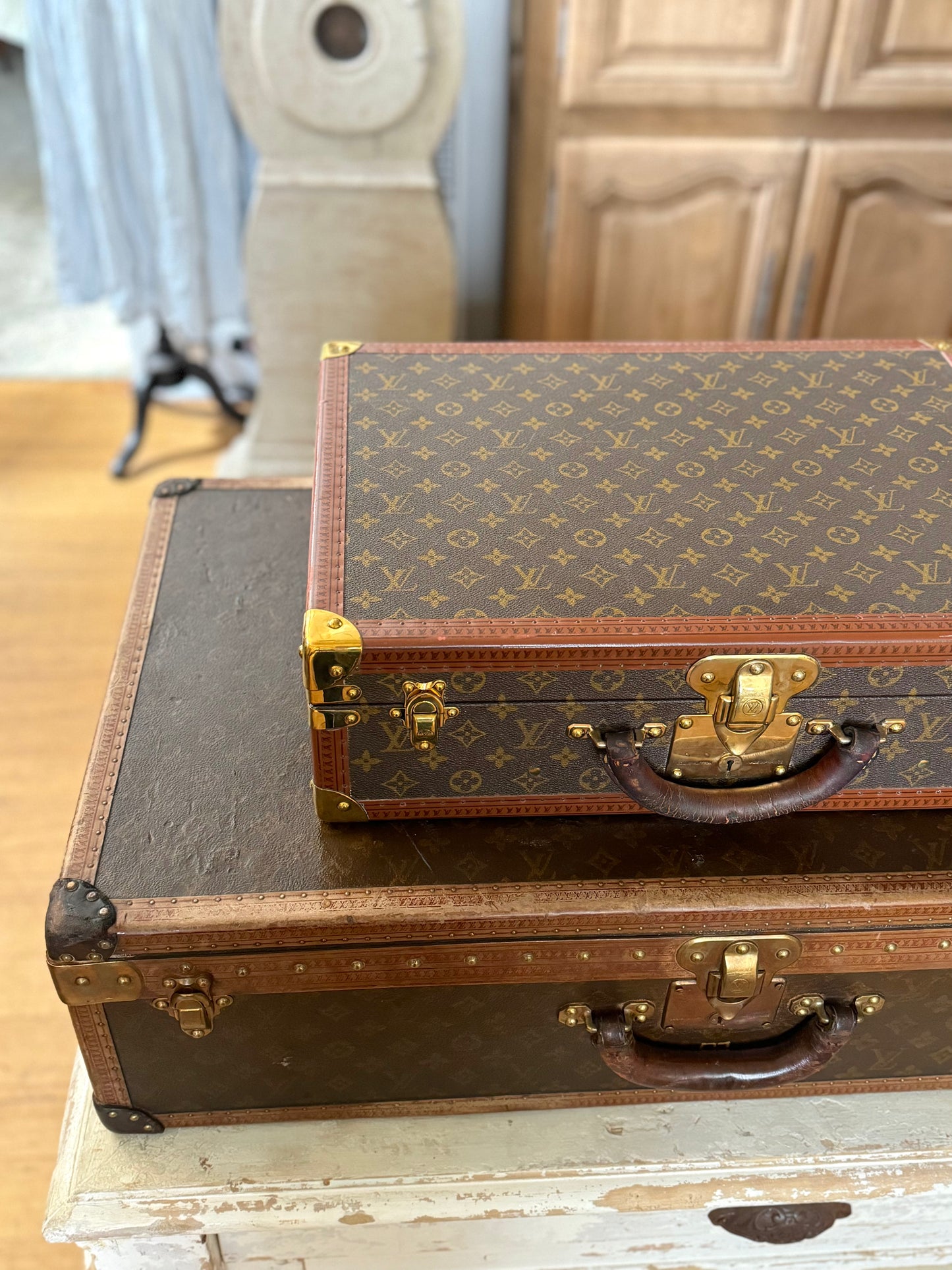 Vintage French Louis Vuitton Suitcases