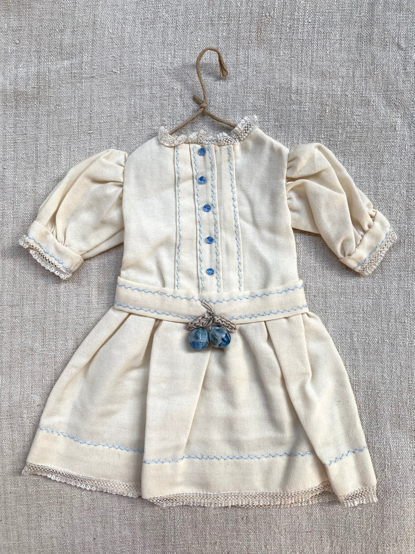 Antique French Tiny Wool Dress