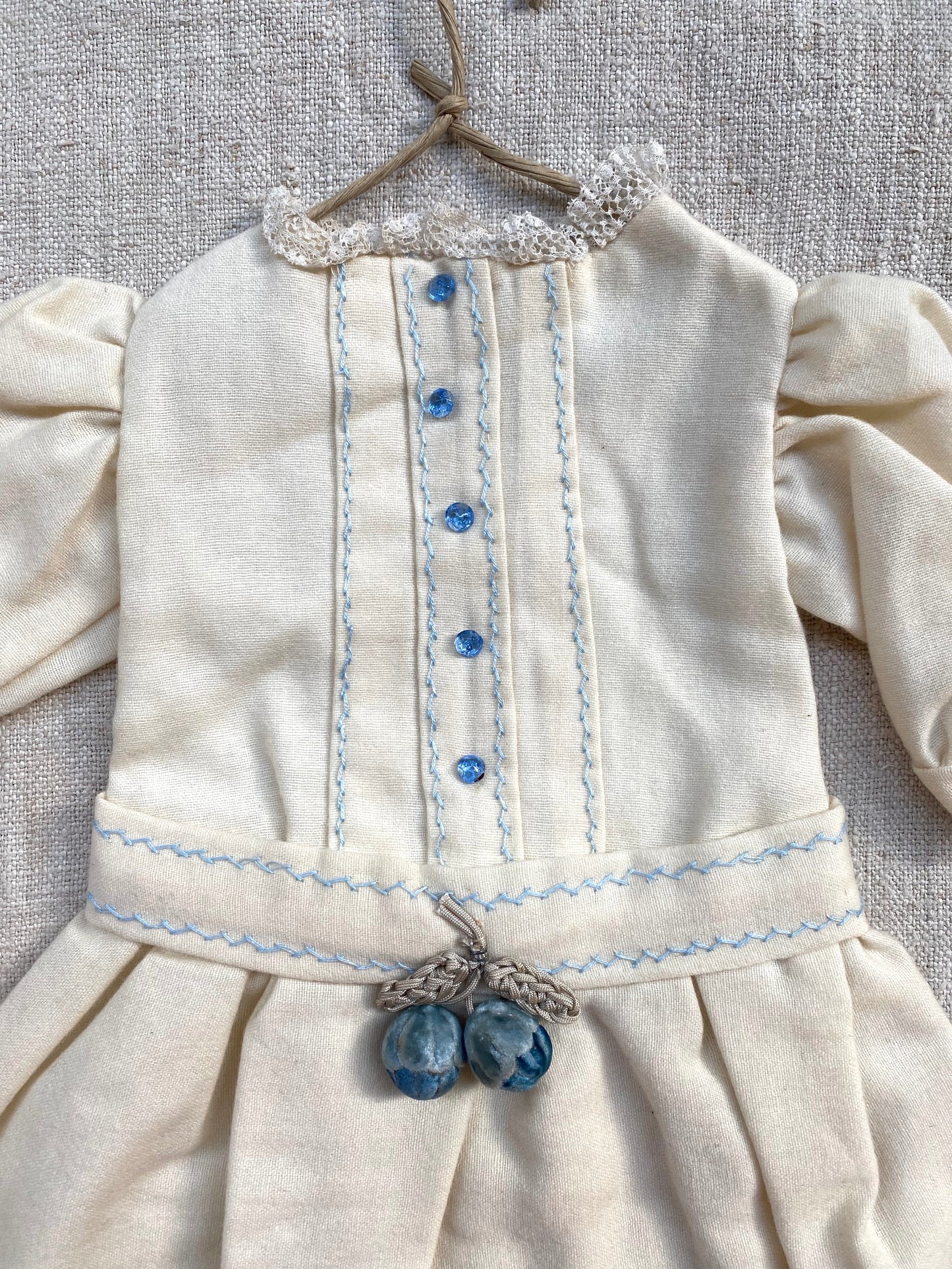 Antique French Tiny Wool Dress