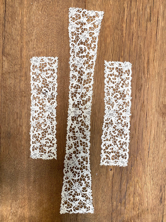 Antique Belgian Needle Lace - Set of 3 Pieces