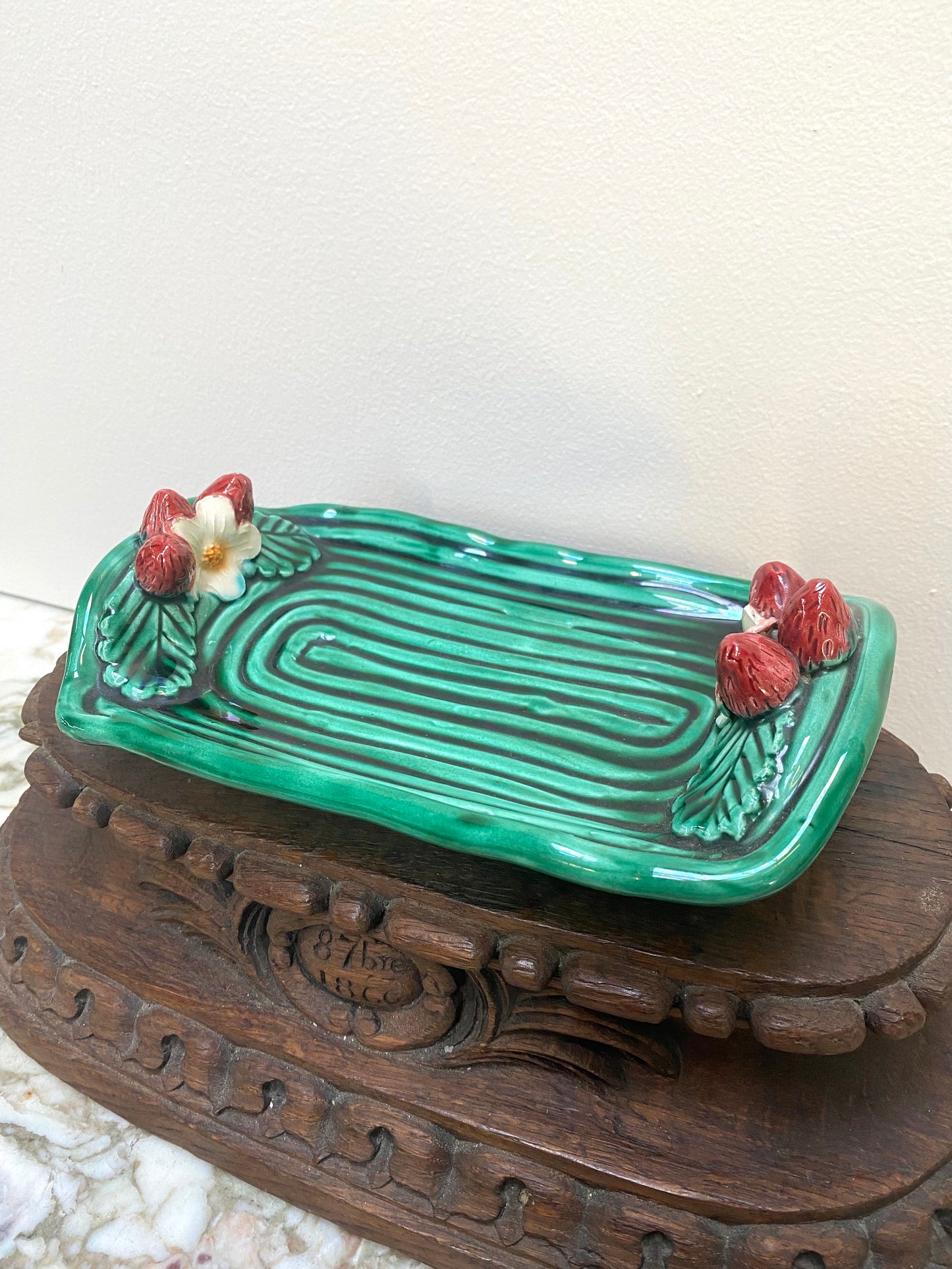 Vintage French Strawberry Dish