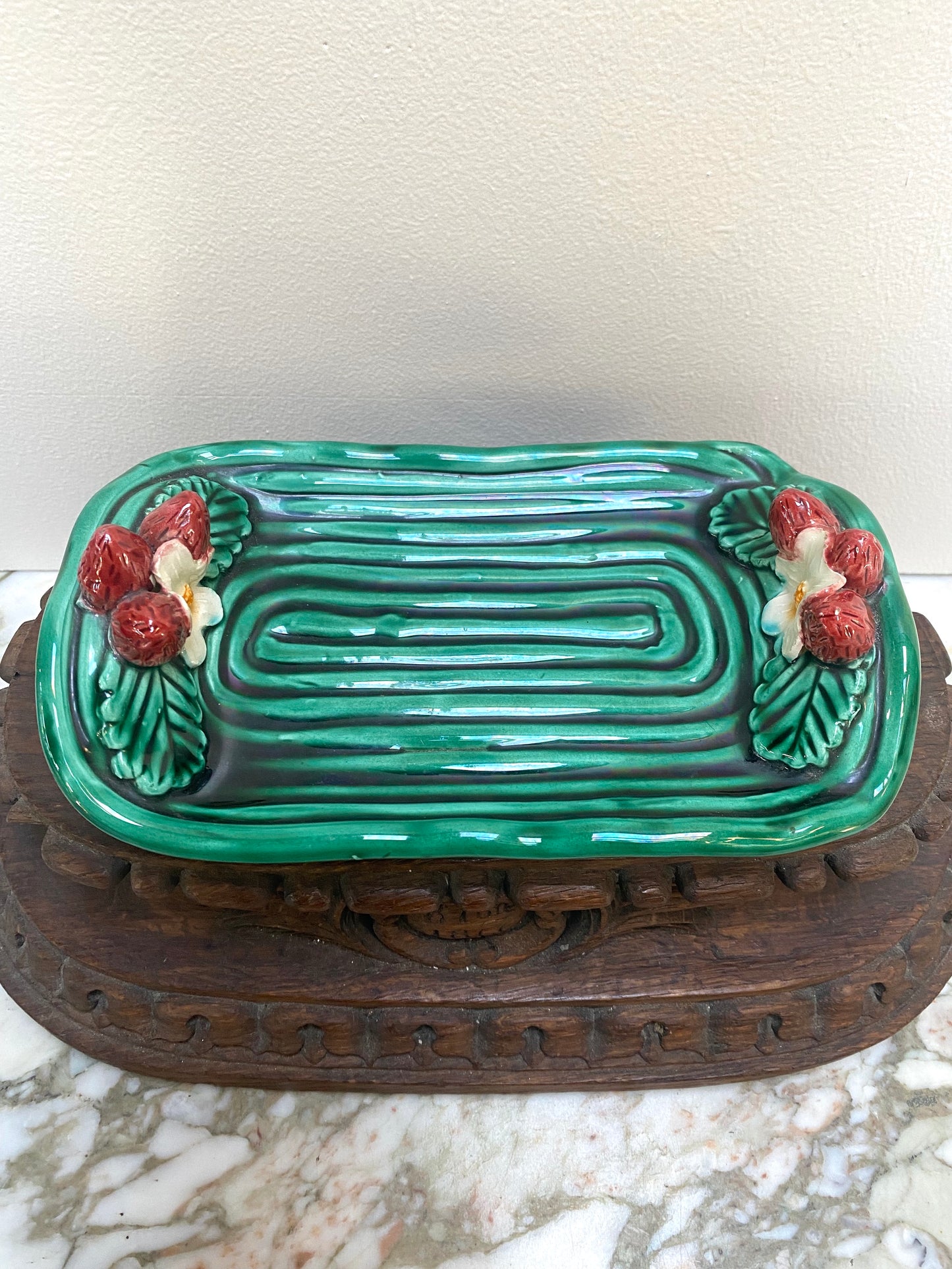 Vintage French Strawberry Dish