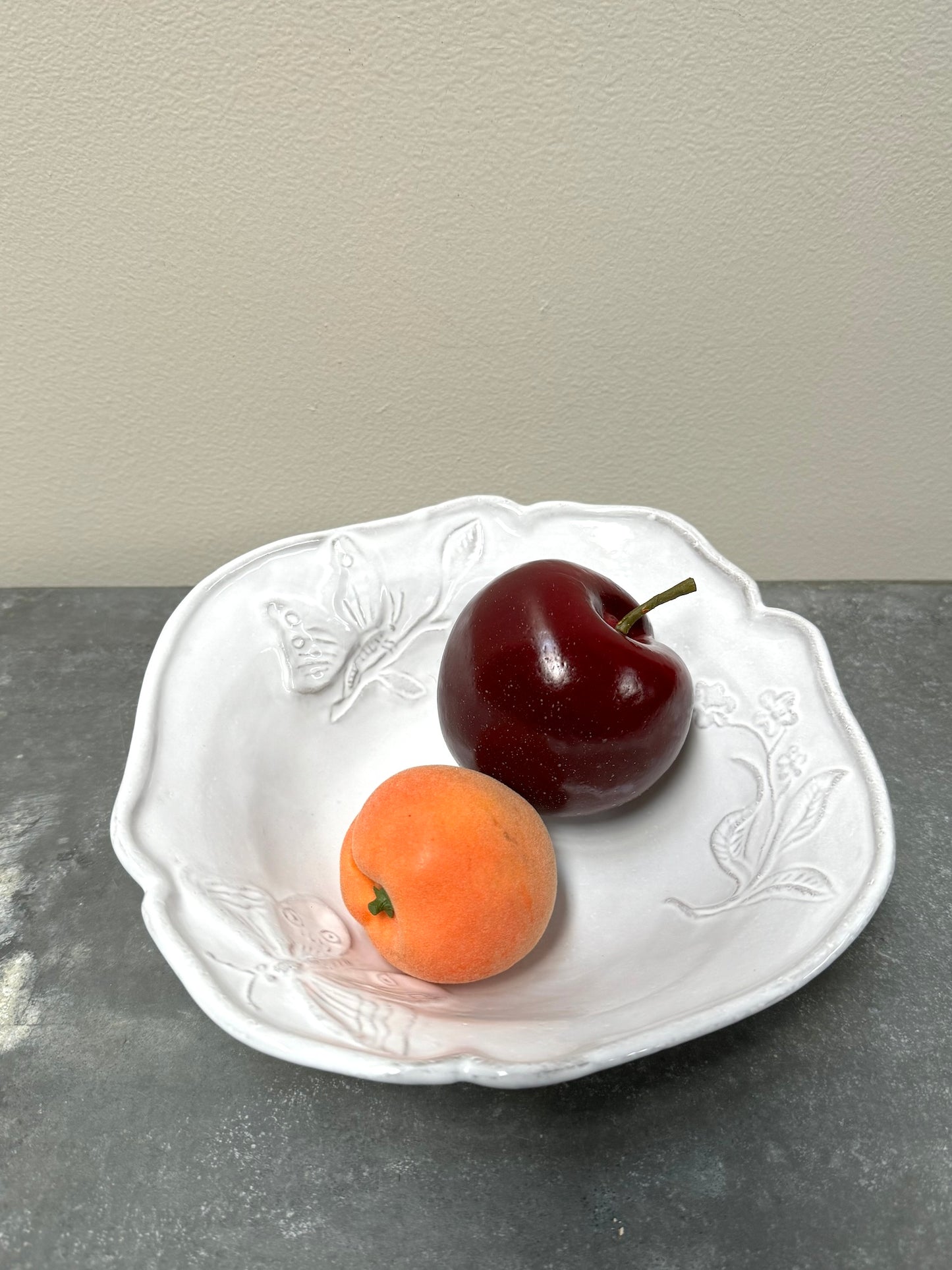 Astier de Villatte Small Fleurs Soup Plate