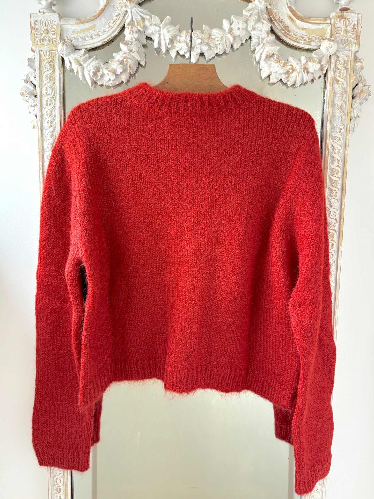 Sula Baby Alpaca Nickel Cardi - Red