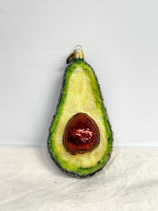 Polish Glass Ornament - Avocado